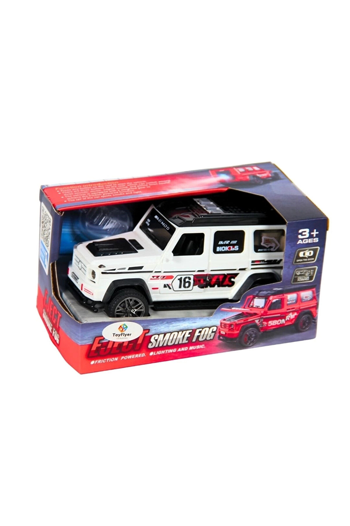 Aspata Store CEYLAN ADAM Işıklı Sesli Duman Çıkaran Sürtmeli Spor Jeep BCP-1A