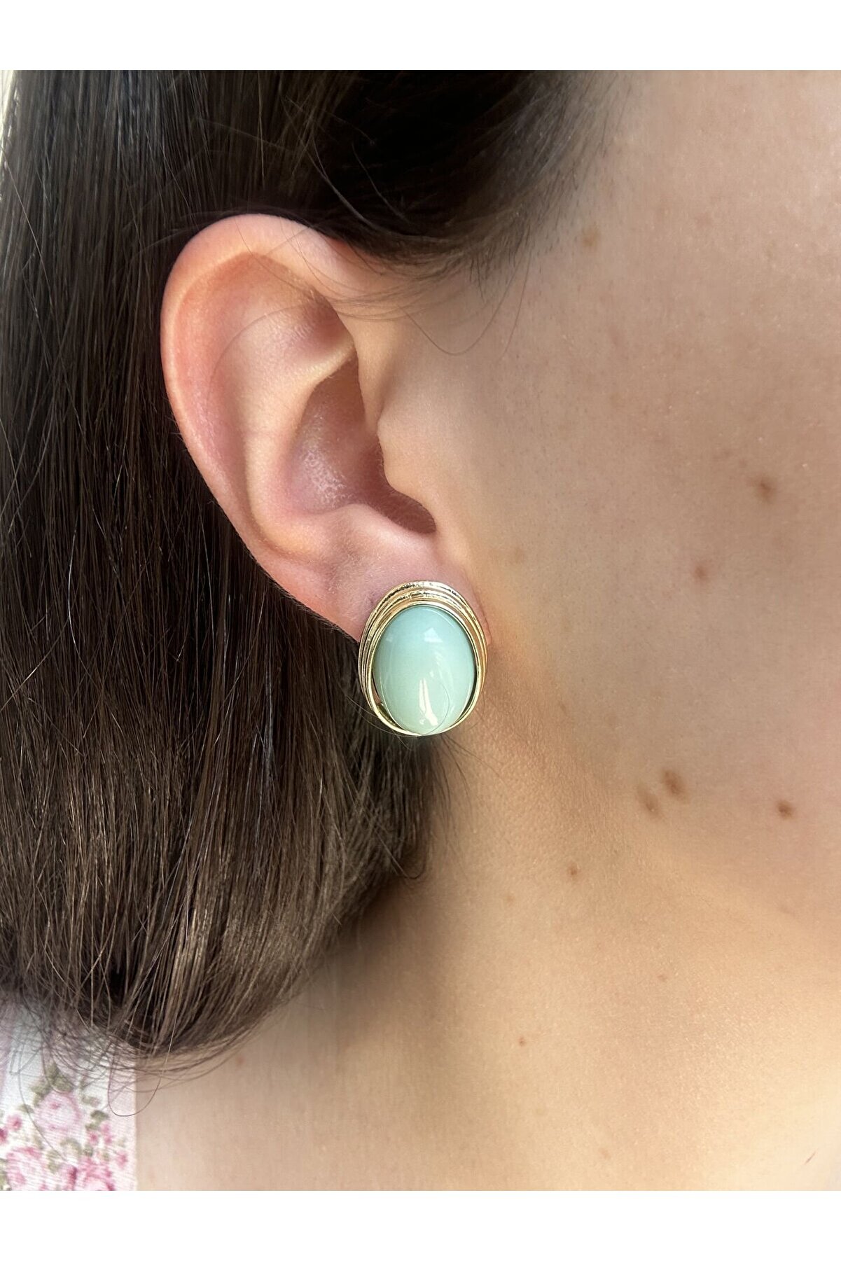 Ateli̇er Emi̇ne Fi̇ruze Taşlı Küpe