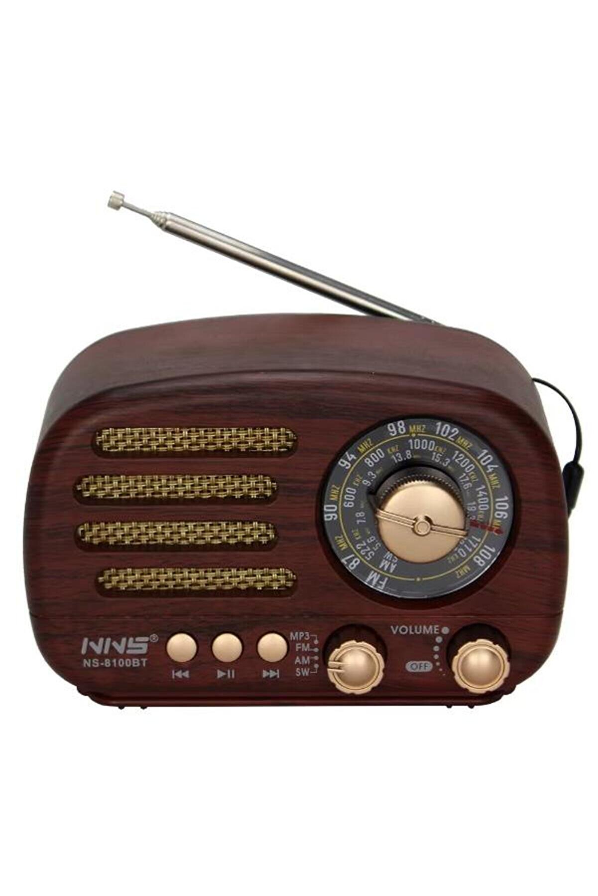 Ahşap Retro Radyo