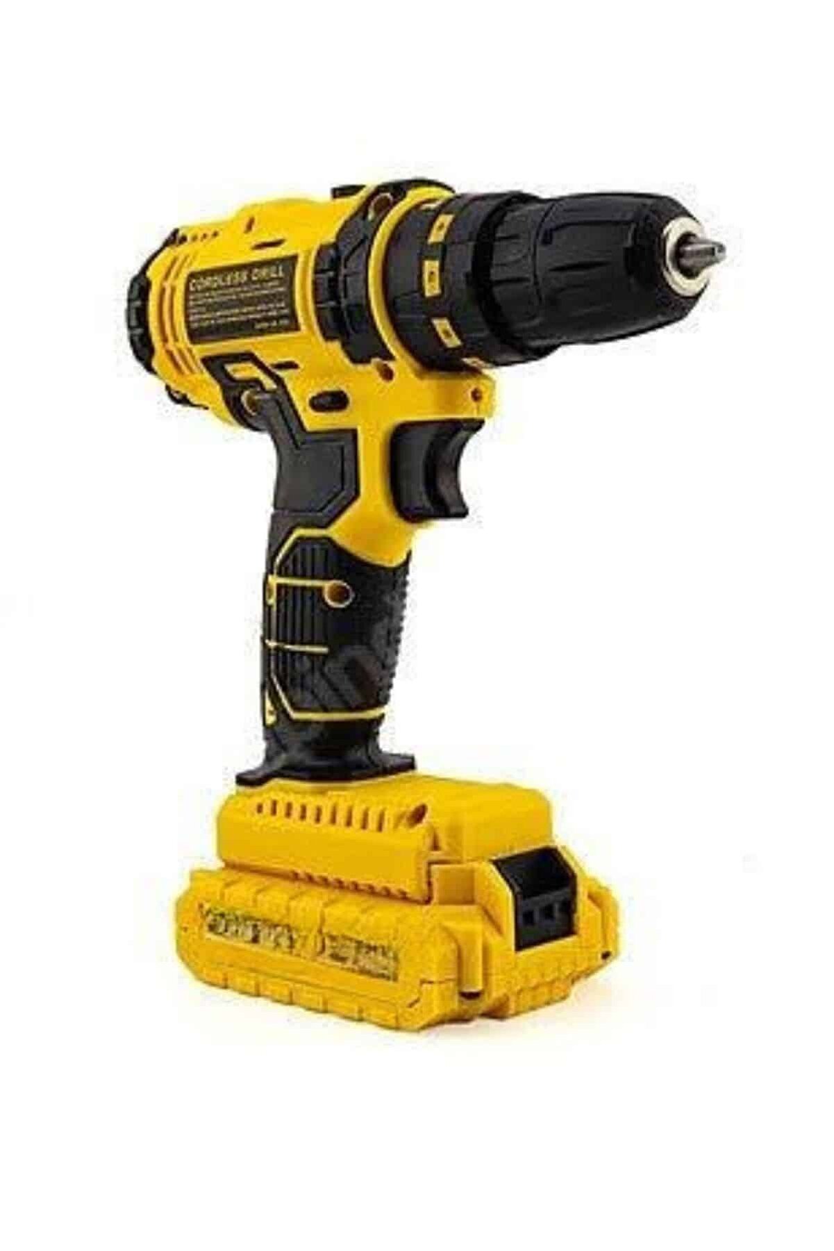 Profesyonel Çi̇ft Bataryalı Akülü Vi̇dalama Şarjlı Matkap 24 Parça