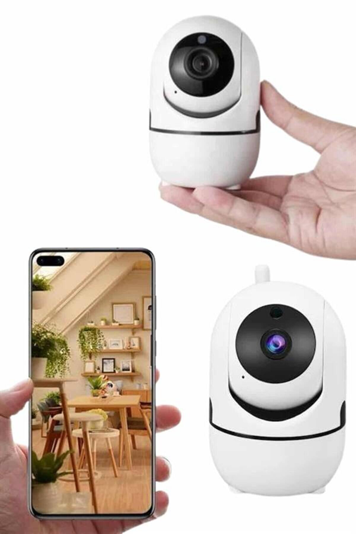 Mi̇ni̇ Ip Kamera Hareketli̇ Güvenli̇k Kamerası Kablosuz Wi̇fi̇ Kamera Mi̇krofonlu