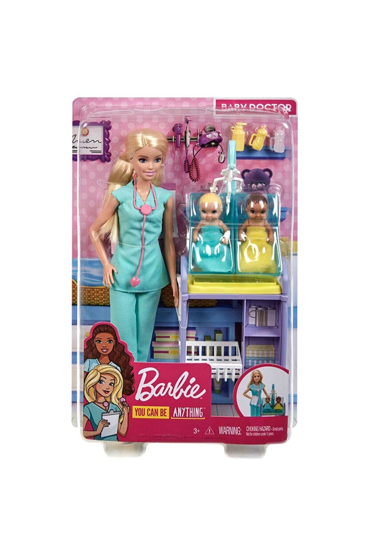 BURCU MODA GKH23 Barbie Bebek Doktoru - Sarışın