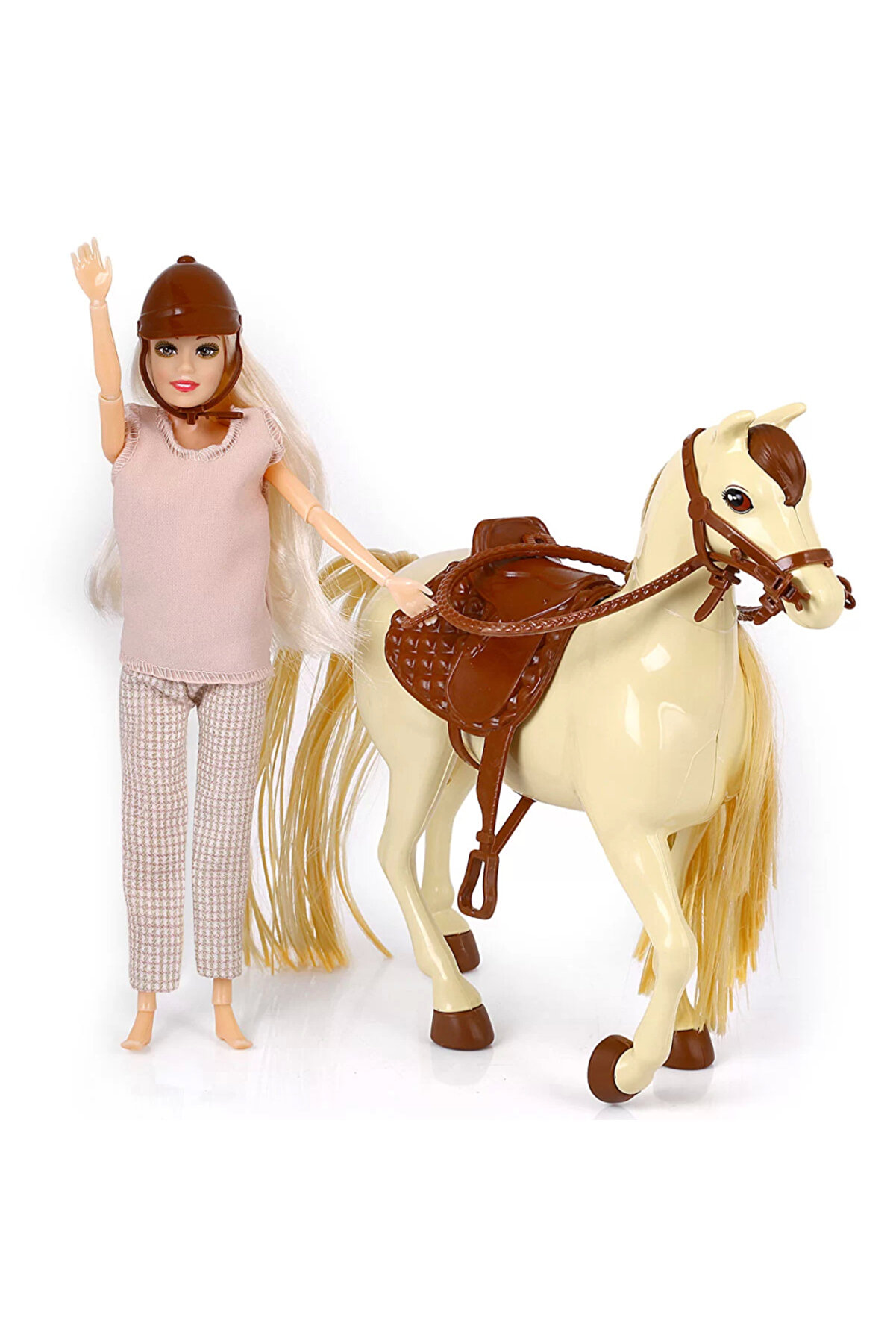 Jasmi̇ne Atlı Bebek Bejkahve