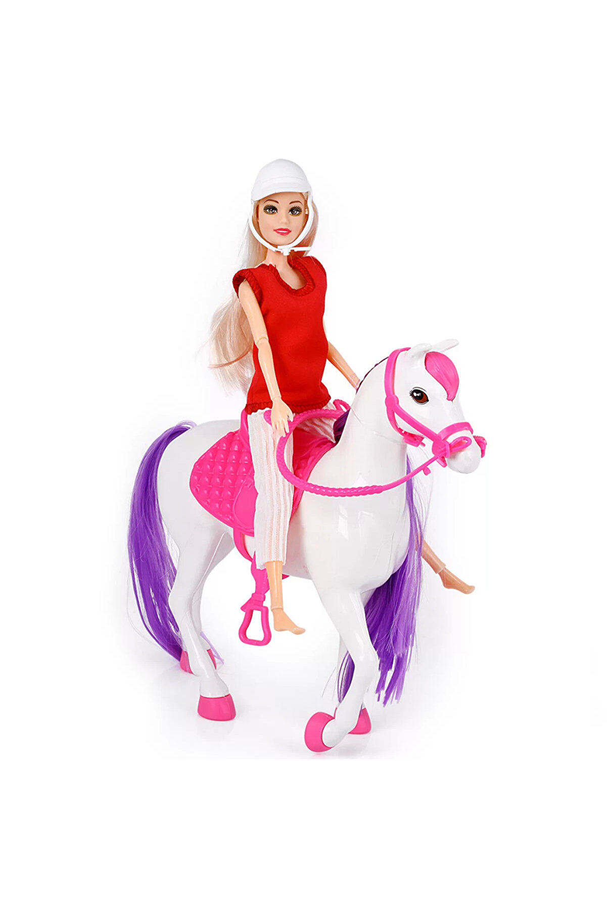 Jasmi̇ne Atlı Bebek Beyazpembe