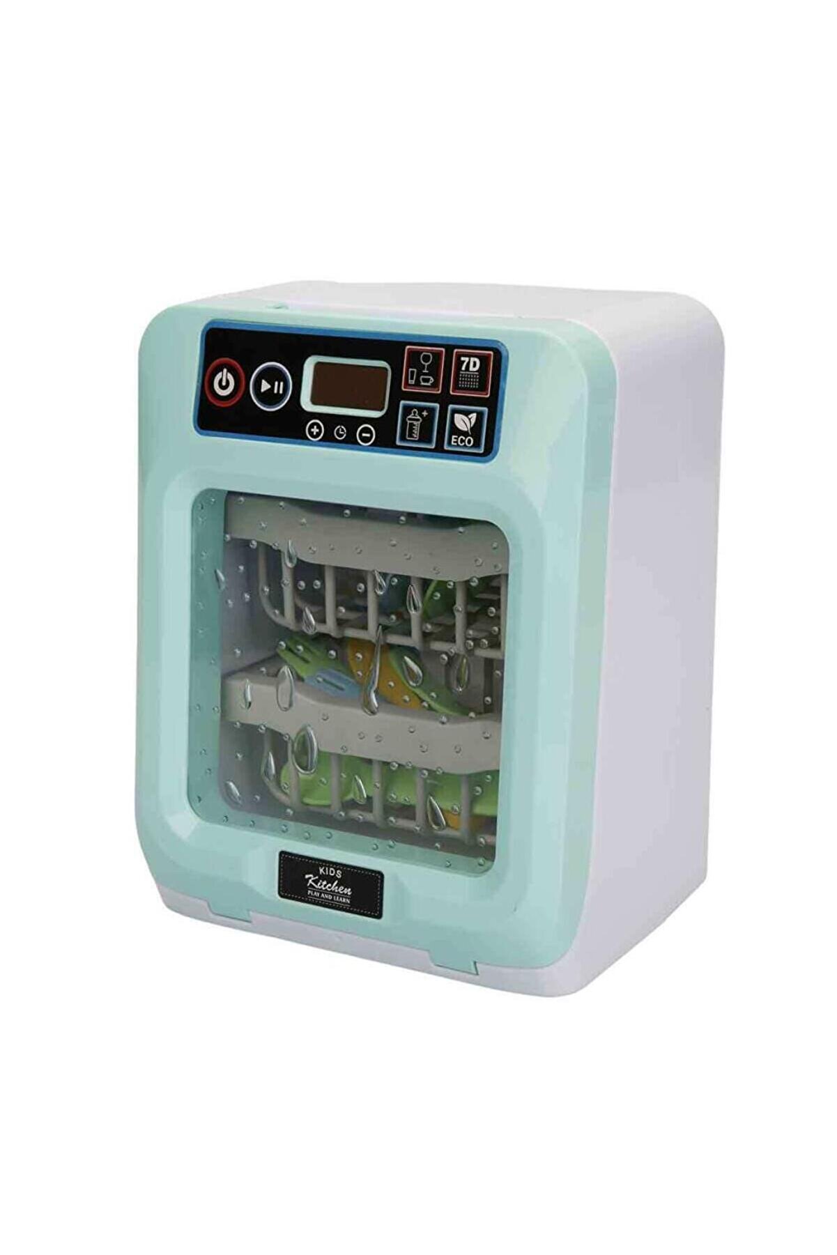 Toptan Bulurum Hommy Sesli ve Işıklı Yeşil Bulaşık Makinesi