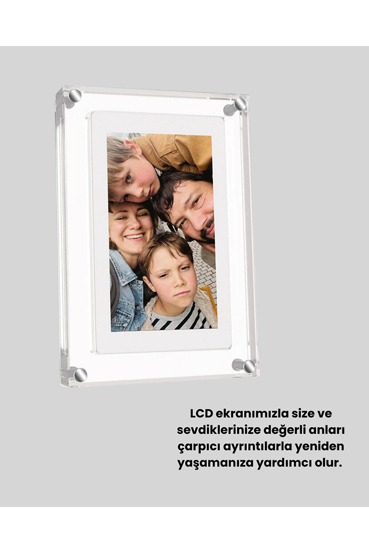 1024X600 Çözünürlüklü 7 İnç Di̇ji̇tal Görüntü Çerçevesi̇ – Canlı Ve Net Ekran