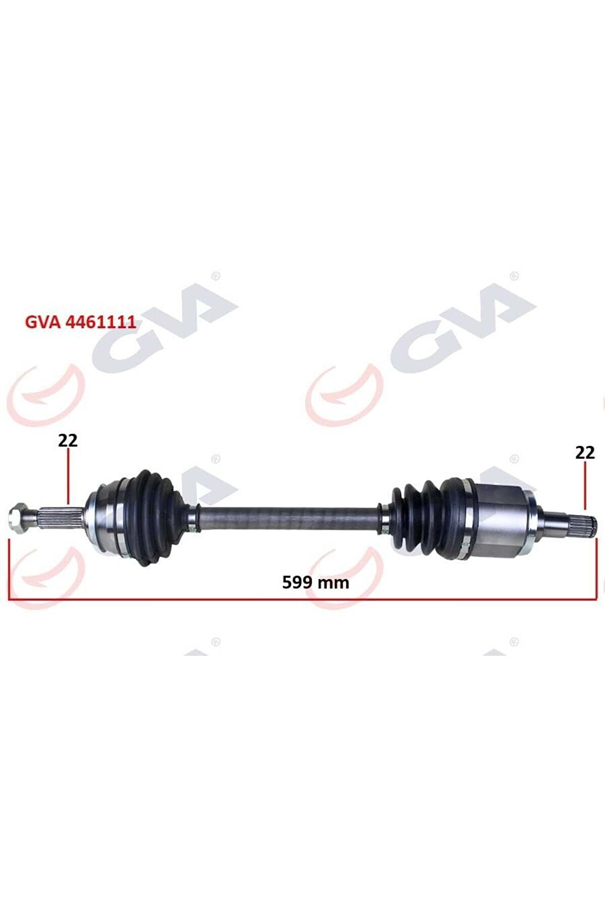 Skoda KOMPLE AKS SOL FAVORIT 1.3 89-94 599.5mm 6U0407271F