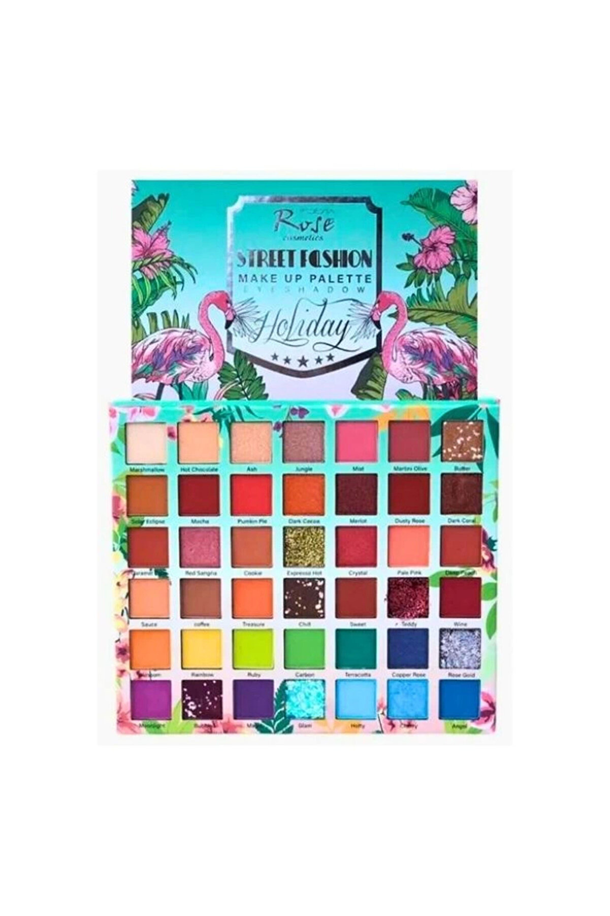 ewoman Göz Alıcı Kaliteli Pigmantasyoniu Aynalı 42li Flmingoo Far Seti ( Lisinya )