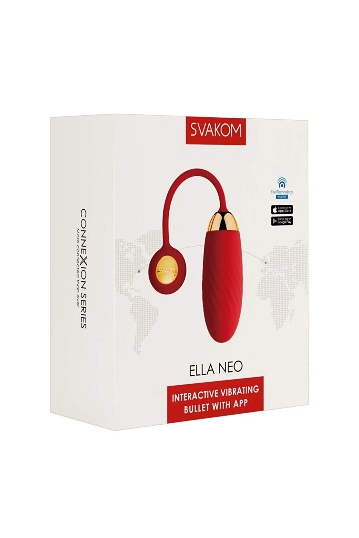 Svakom Ella Neo Telefon Kontroll&uuml; Mi̇ni̇ Vi̇brat&ouml;r-Red