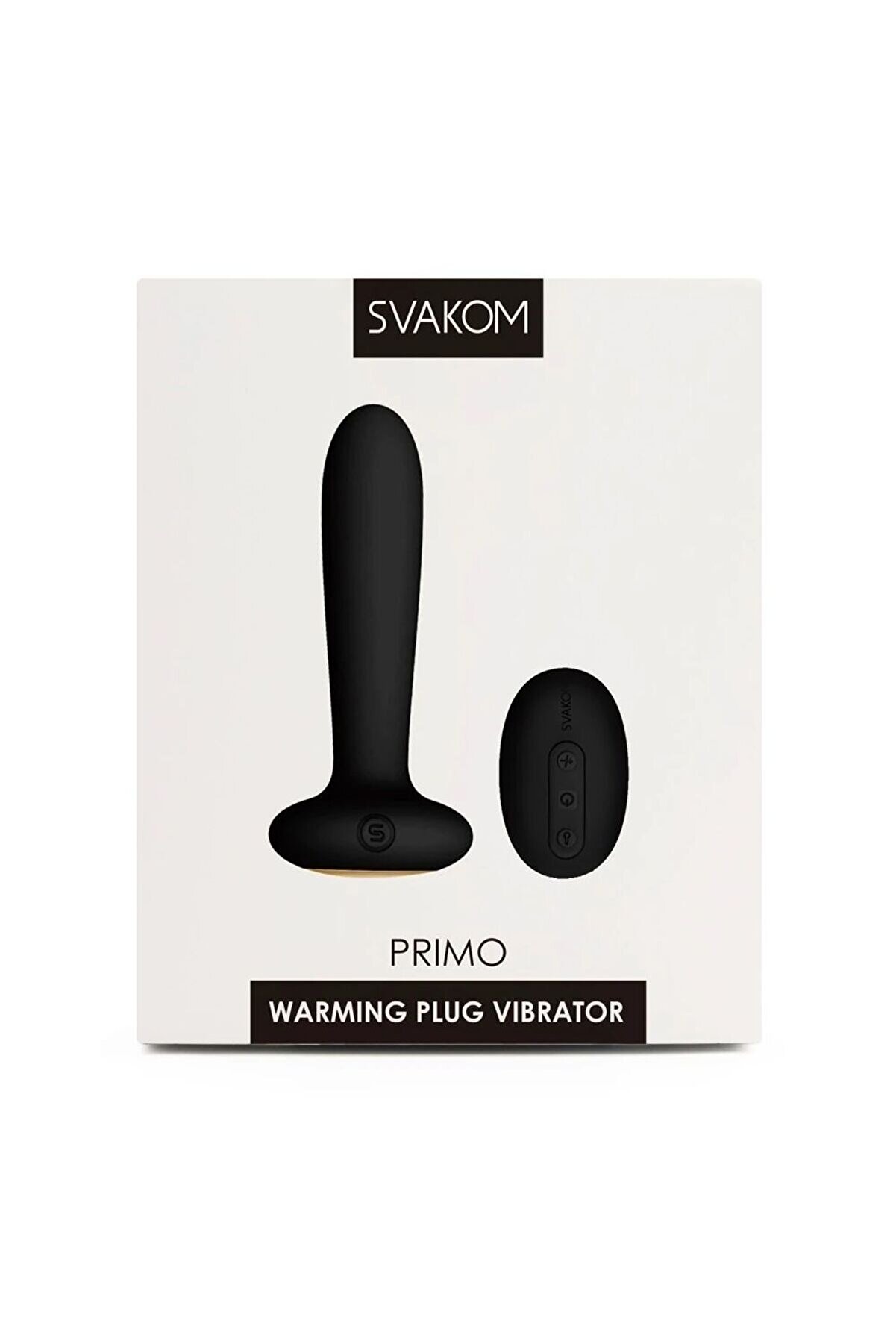Svakom Pri̇mo Heati̇ng Butt Plug Isıtmalı Anal Vi̇brat&ouml;r-Black