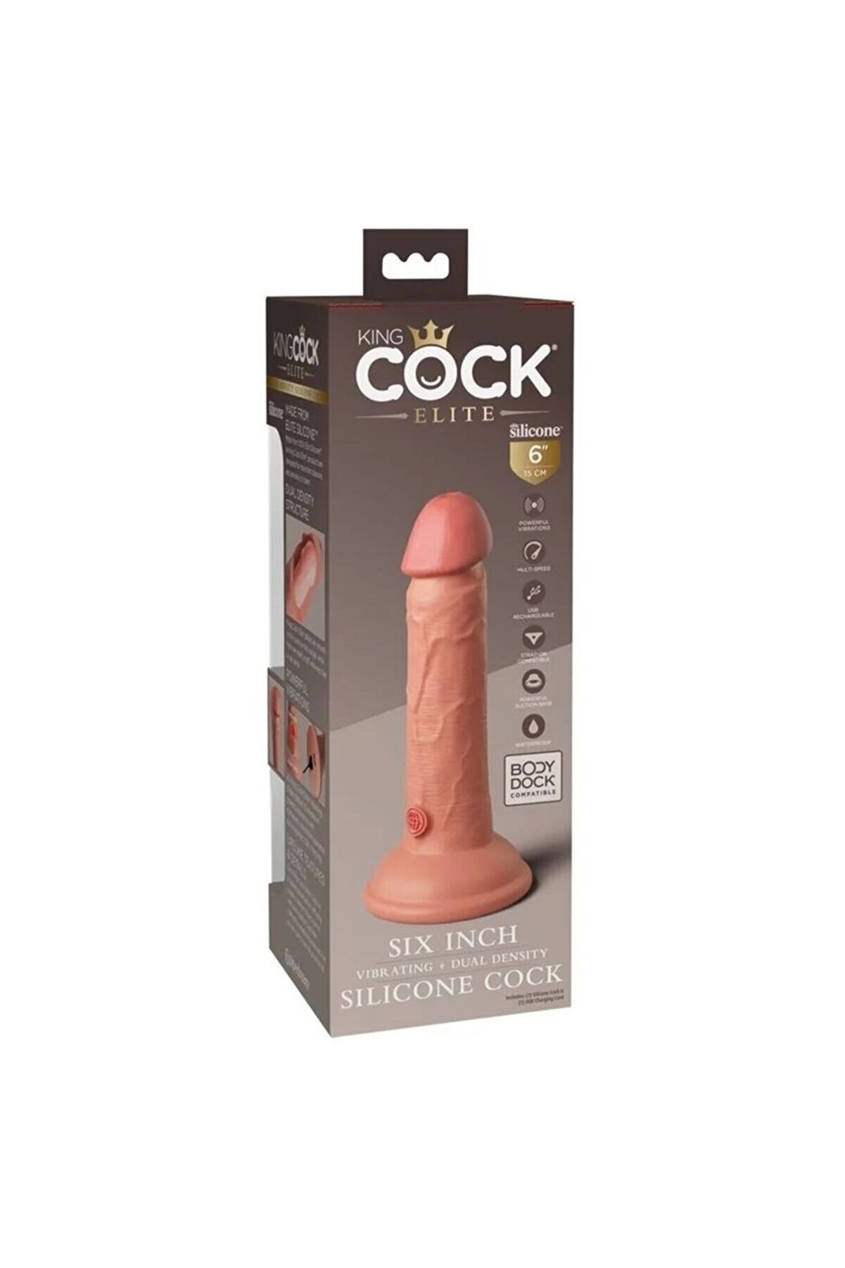 Pi̇pedream Ki̇ng Cock Eli̇te 6   Natural Doku Reali̇sti̇k Vi̇brat&ouml;r