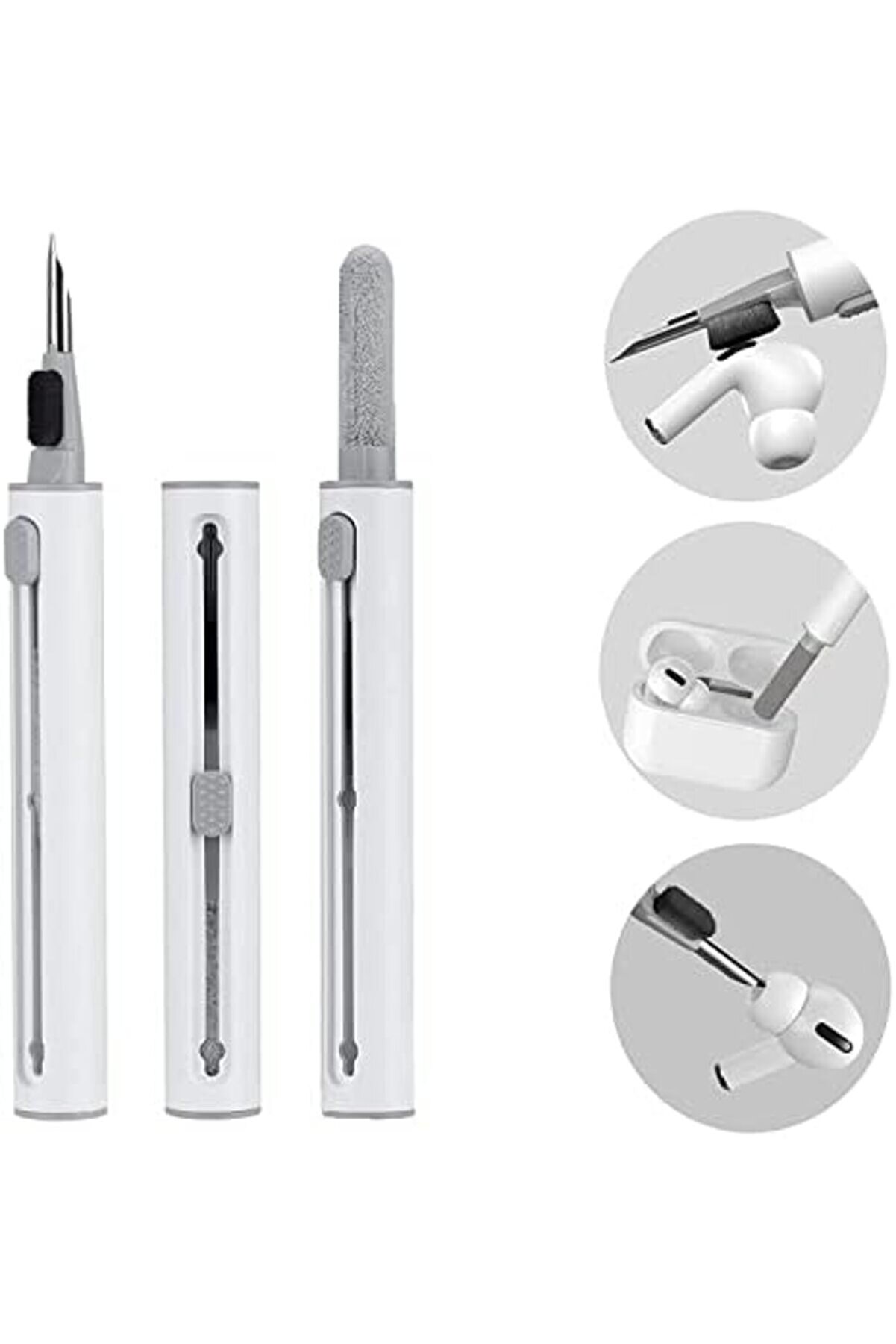 Kulaklık Temi̇zleme, Çok Işlevli̇ Pro Uyumlu Temi̇zleyi̇ci̇ Ki̇t, Kablosuz Kulaklıklar Içi̇n Yumuşak Fırçal