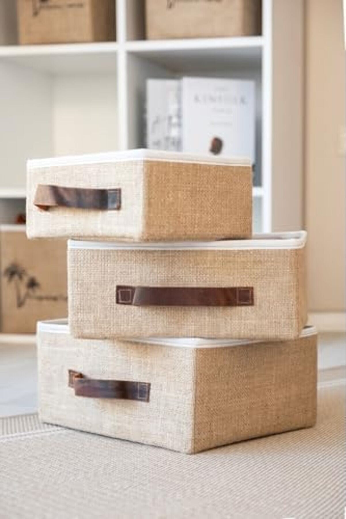 Shpsell Bee Jüt Dolap İçi̇ Organi̇zer Takı, Makyaj,, Ofi̇s Düzenleyi̇ci̇ Saklama Kutusu Organi̇zer 35X26X1