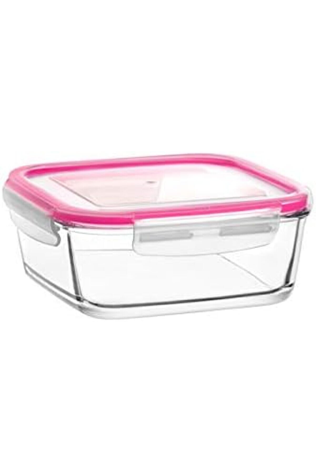 Fresco Büyük Tekli̇ Cam Saklama Kabı, Pembe 1014773