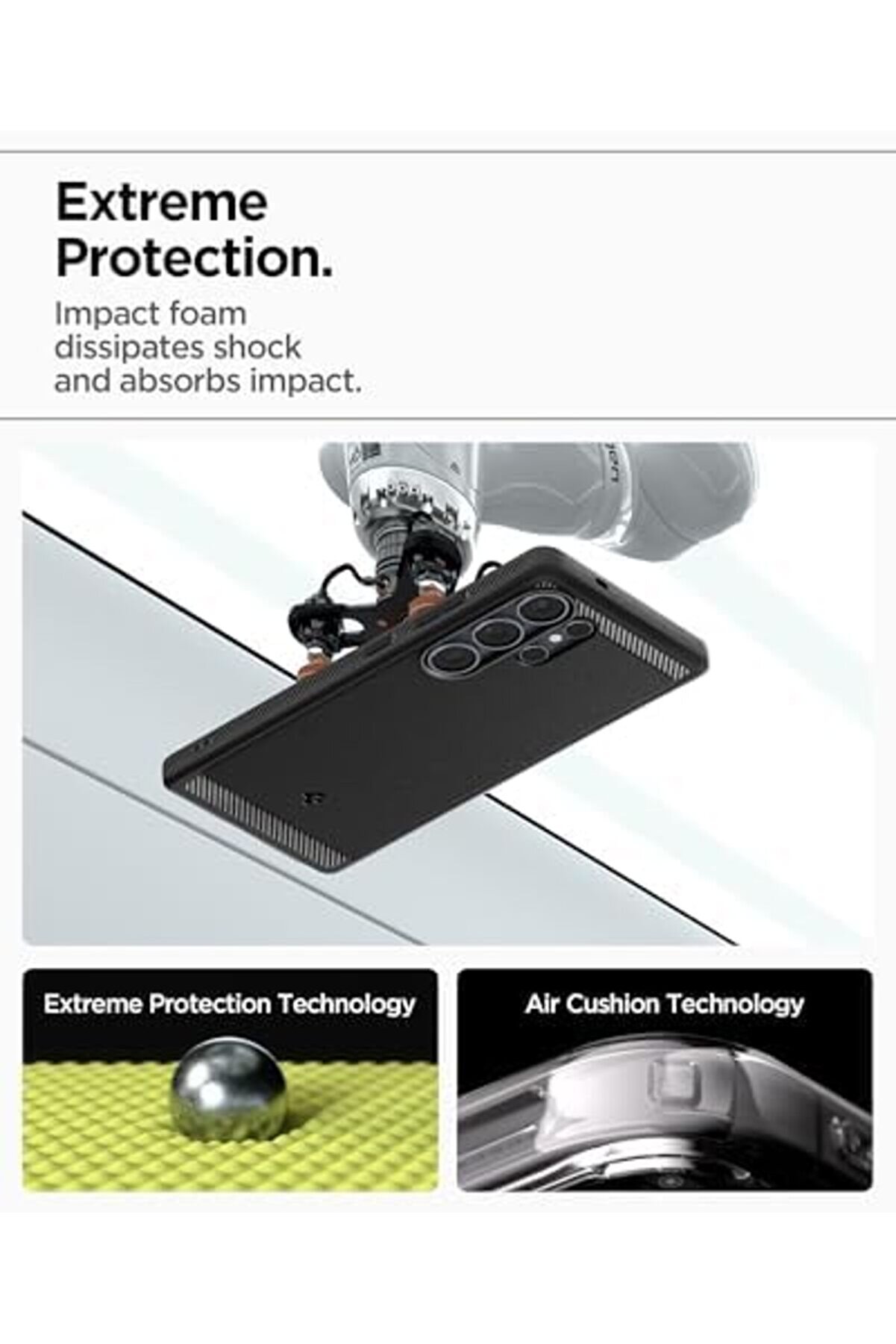 S25 Ultra Ekstra Dayanıklı Kılıf Rugged Hava Kanalı Teknoloji̇si̇™ Askeri̇ Sınıf Koruma Magfi̇t Özelli̇kl