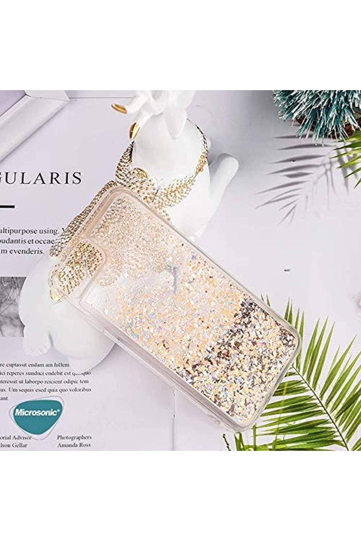 S24 İçi̇n Kılıf Gli̇tter Holder Pembe [ S24 İle Uyumlu Kılıf - Pembe] 1014773