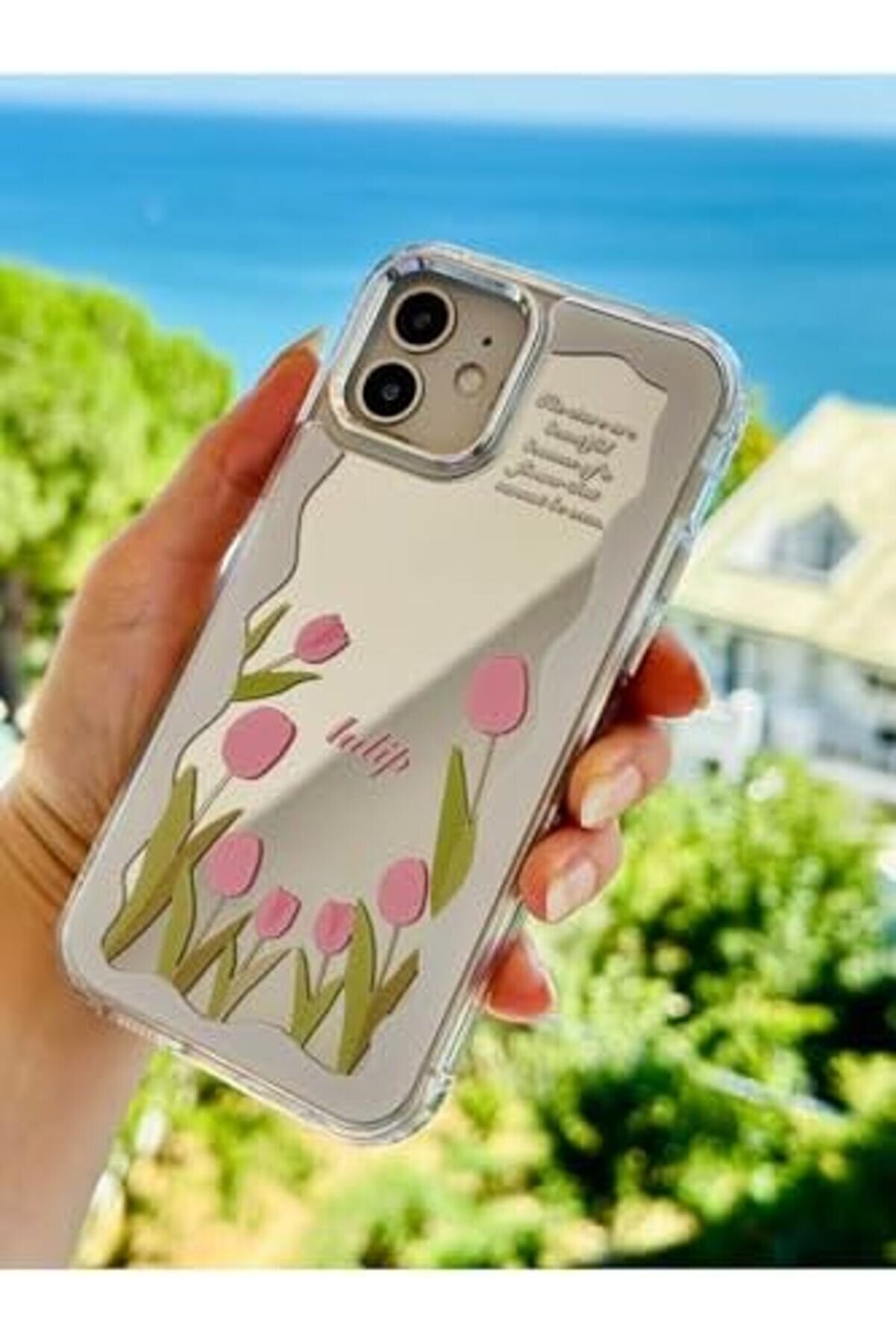 Aksesuar 12-12 Pro İle Uyumlu Aynalı Darbe Önleyi̇ci̇ Kamera Korumalı Si̇li̇kon Kılıf 1014773