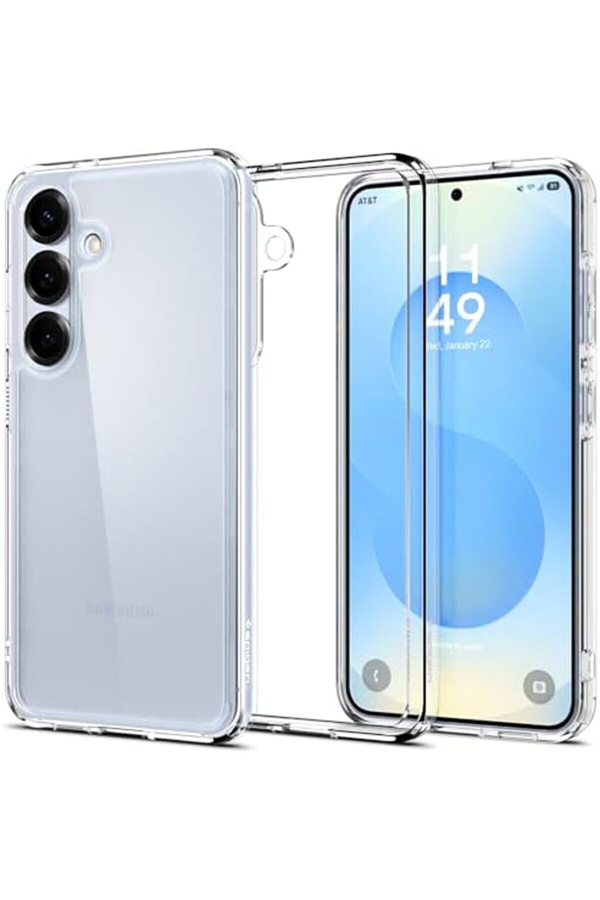 S25 İnce Kılıf Ultra Sararma Karşıtı Duraclear&trade; Hava Kanalı Teknoloji̇si̇&trade; Askeri̇ Sınıf Koruma Crystal