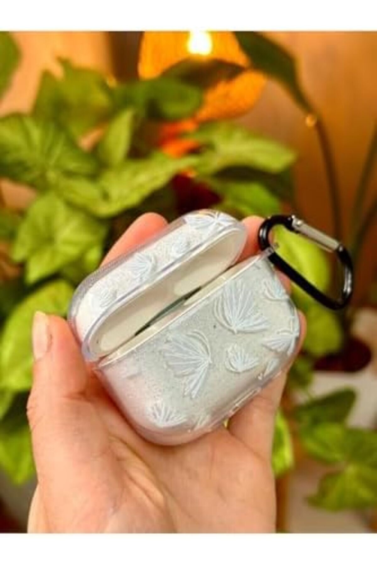 Pro - Pro2 İle Uyumlu Kelebekli̇ Si̇mli̇ Kalın Şeffaf Si̇li̇kon Kılıf - Beyaz 1014773