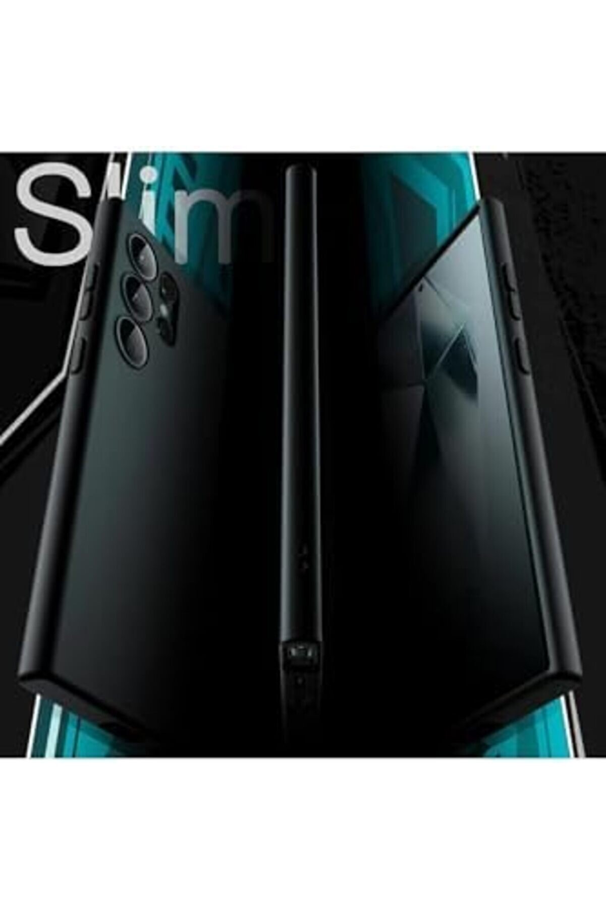 Aksesuar S24 Ultra İle Uyumlu İçi̇ Kadi̇fe Kamera Korumalı Lansman Si̇li̇kon Kılıf Yapılı Tam Koruma Sağ