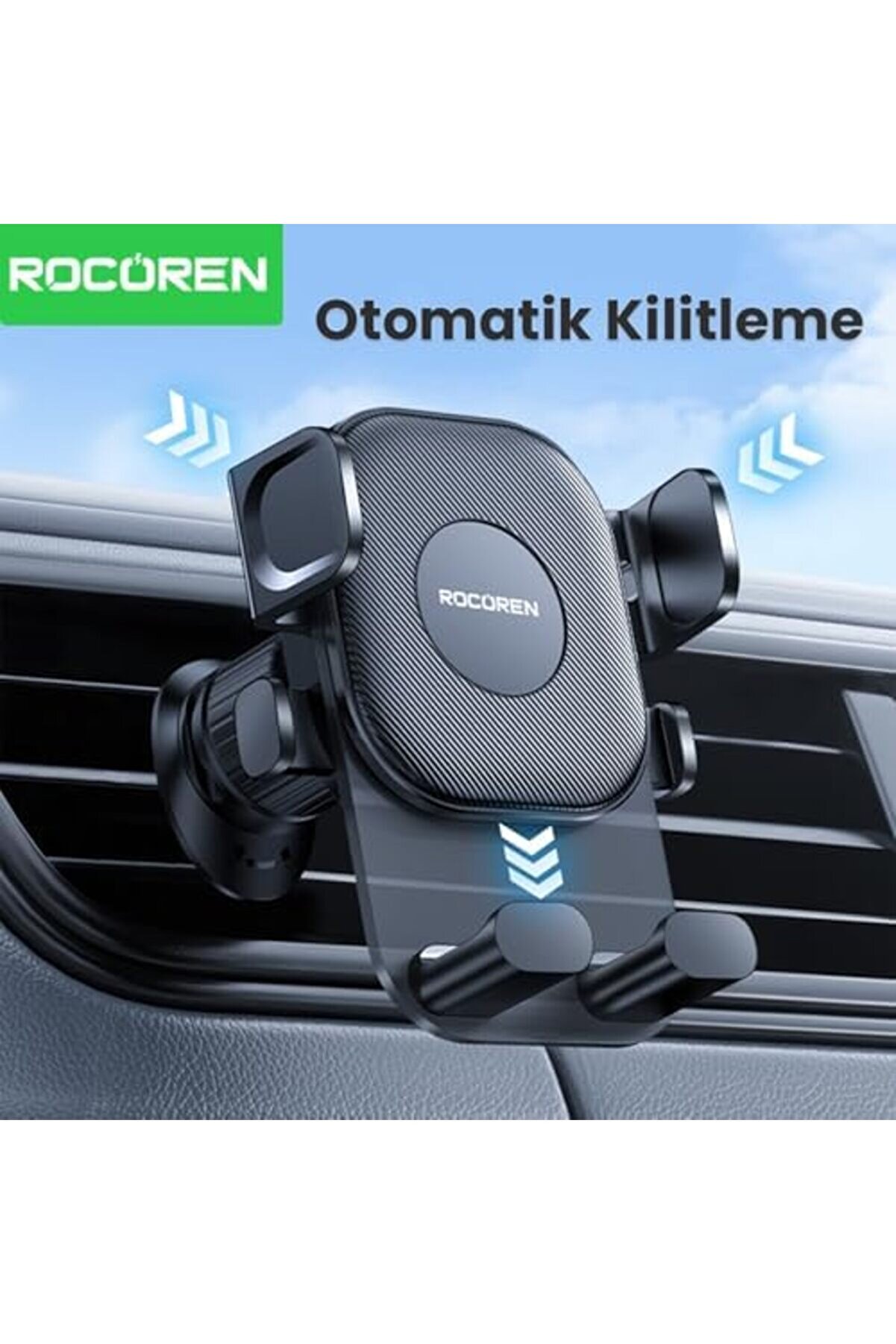 Metal Kancalı Havalandırma Destekli̇ Araç İçi̇ Telefon Tutucu 1175713