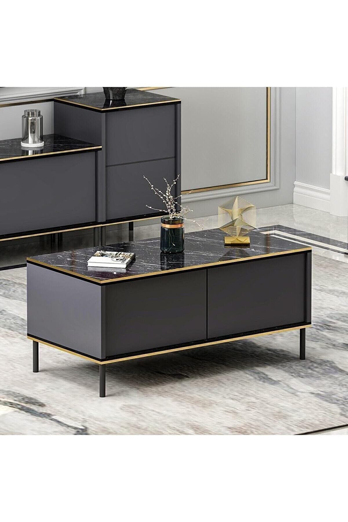 STOREMAX Dizayn Imaj Orta Sehpa (Mermer Desen) 1014773