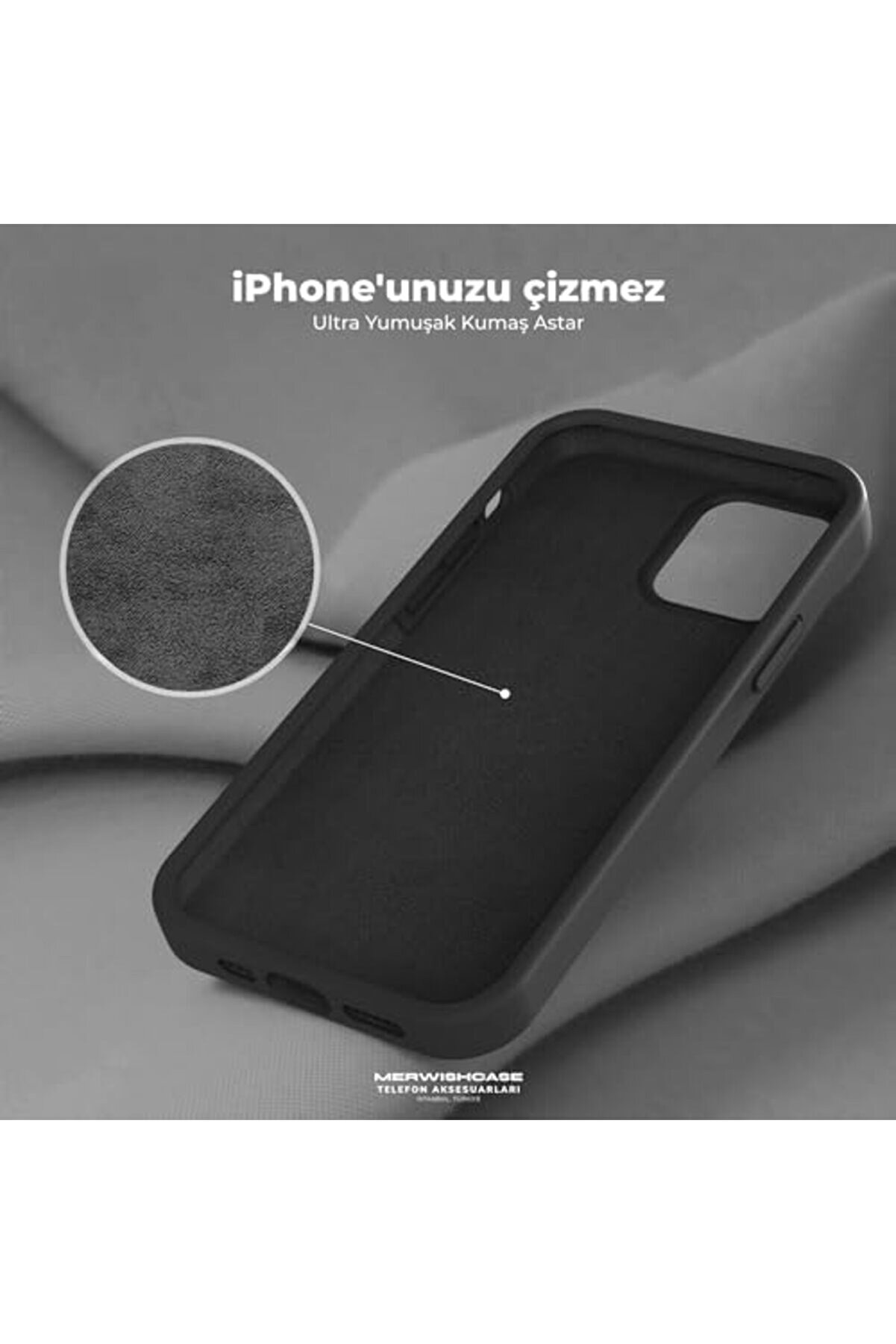 14 Pro Max Uyumlu Özel İpeksi̇ Dokunuş Hi̇ssi̇ Veren İçi̇ Yumuşak Kadi̇fe Lansman Si̇li̇kon Kılıf Kapak (Ta