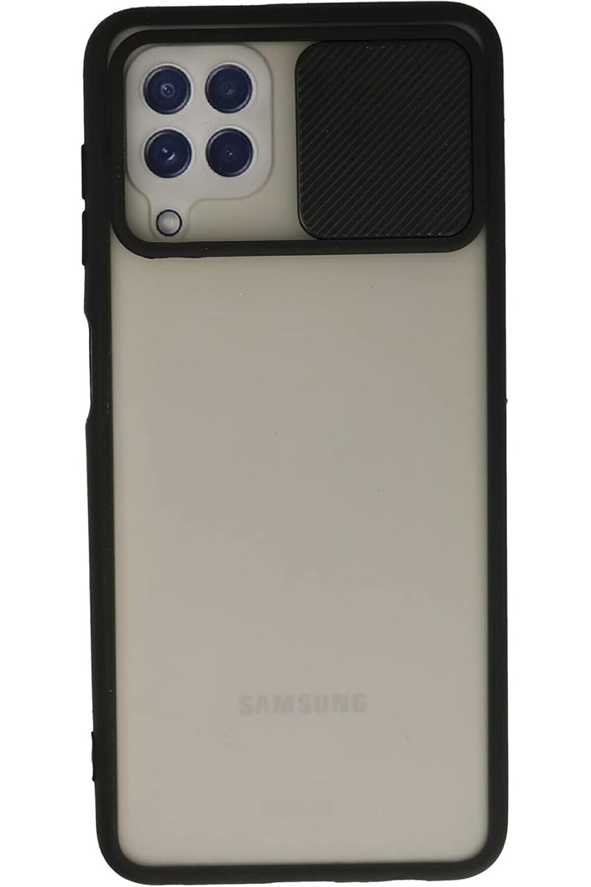 STOREMAX A22 Kılıf Lens Sürgülü Mat Silikon - Siyah 1014773