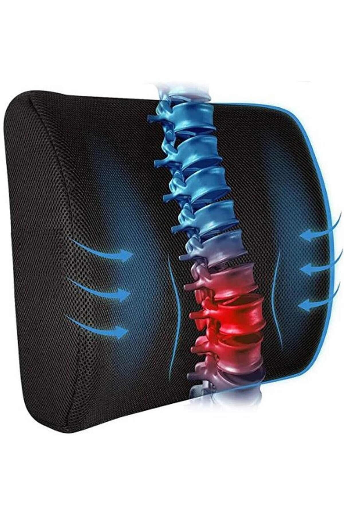 STOREMAX Ortopedik Sırt Bel Ofis Oturma Bel Destek Yastığı Sırt 1014773