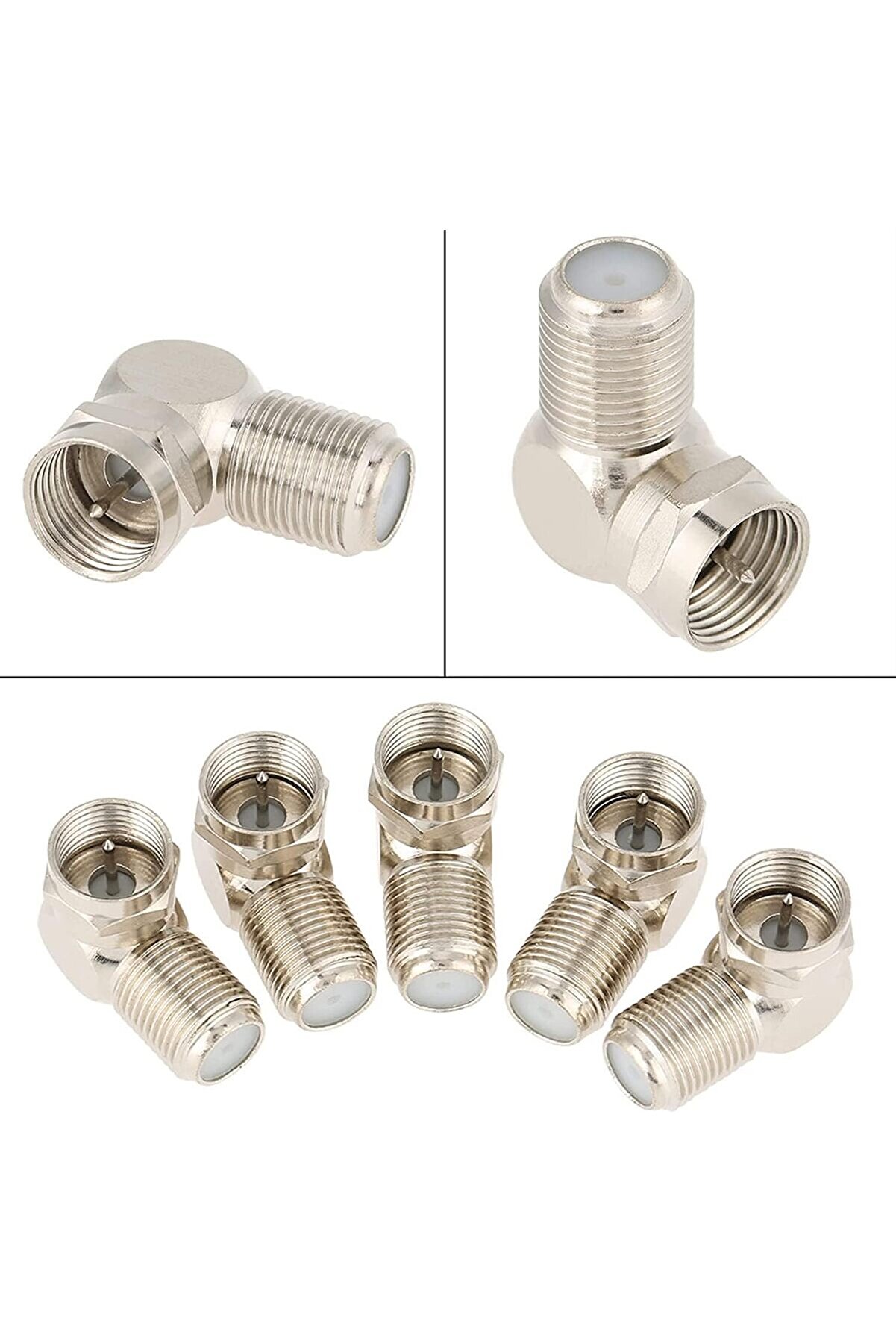 STOREMAX svngsphereshop F Konnektör L Fiş 90 Derece 5 ADET L Anten Başlığı svngsphereshop 917250