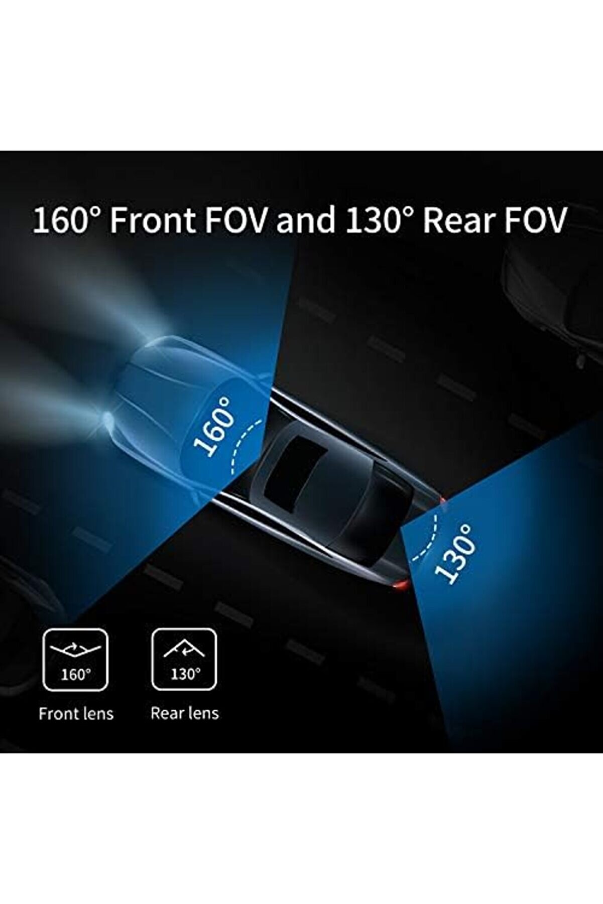 G500H Ön 2K-Arka 1080P 160° Geni̇ş Açı Gece Görüşü Dahi̇li̇ S Akıllı Araç İçi̇ Kamera 1014773