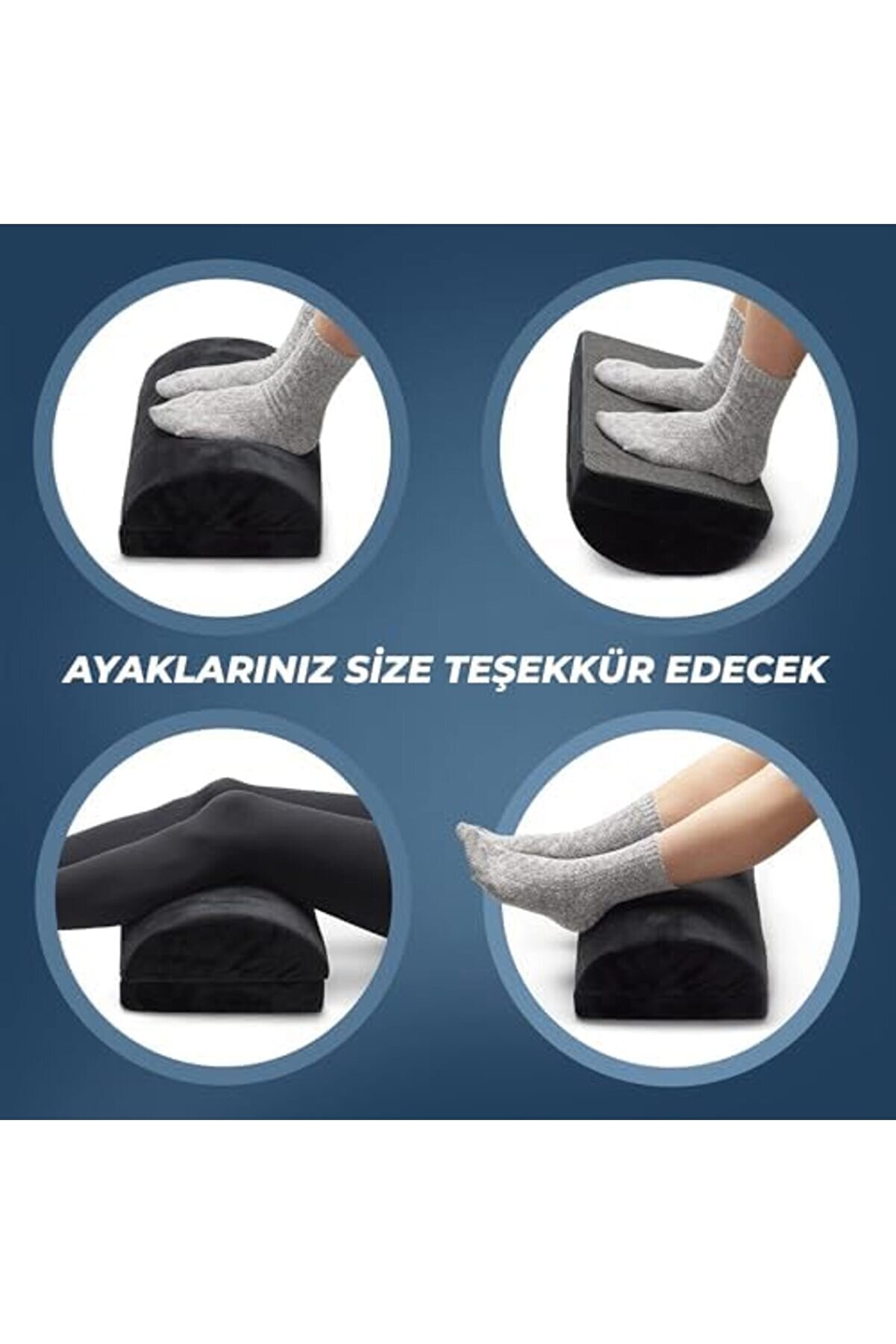 - Çalışma Masası Altı İçi̇n Ergonomi̇k Ayak Desteği̇, Ofi̇s Koltuğu Ve Oyun Koltuğu İçi̇n Ayak Yastığı, A