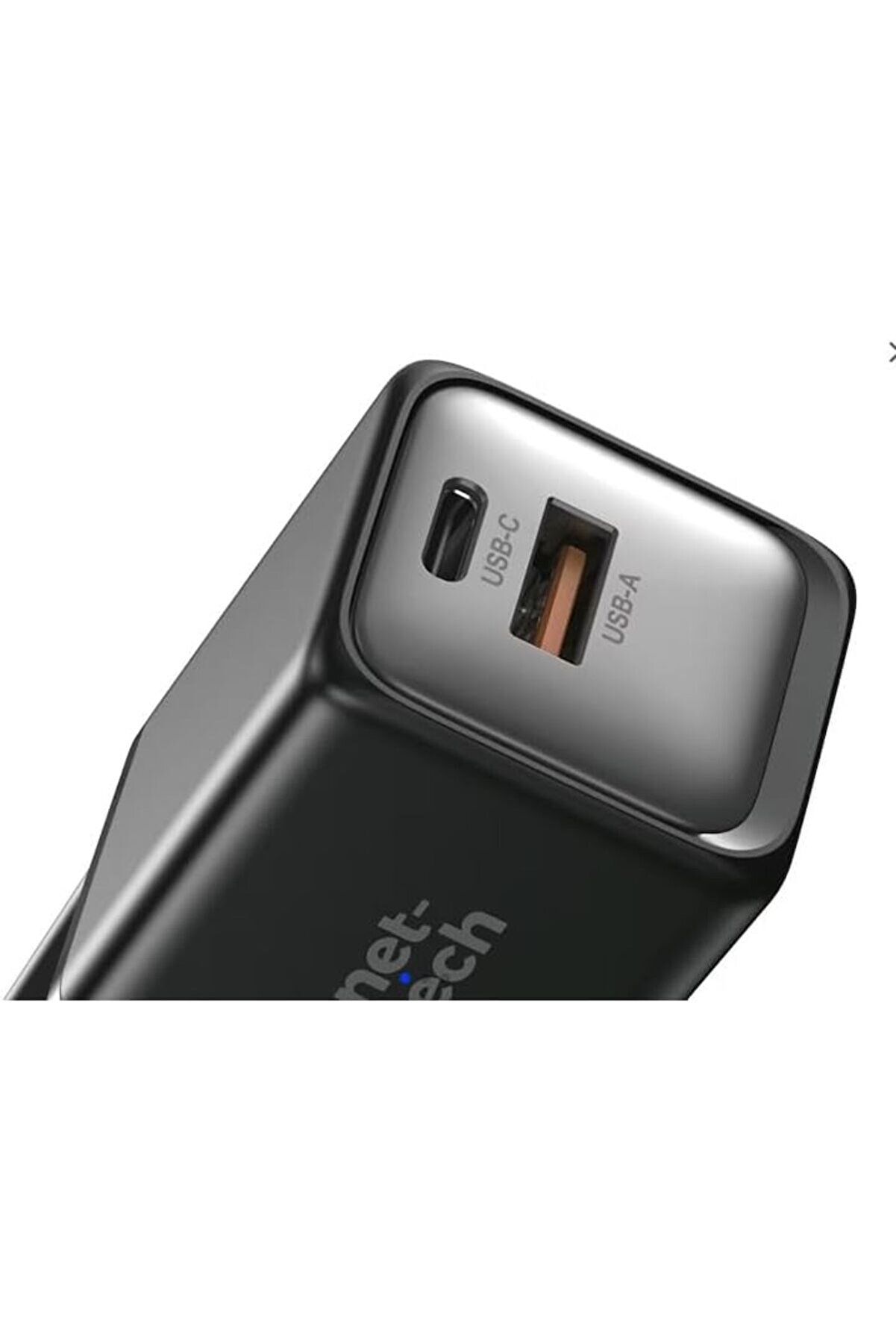 45W Gan Teknoloji̇li̇ Hızlı Şarj – Si̇yah, Çi̇ft Gi̇ri̇ş (Usb-C & Usb-A), Type-C Uyumlu, Kompakt Ve Güçlü