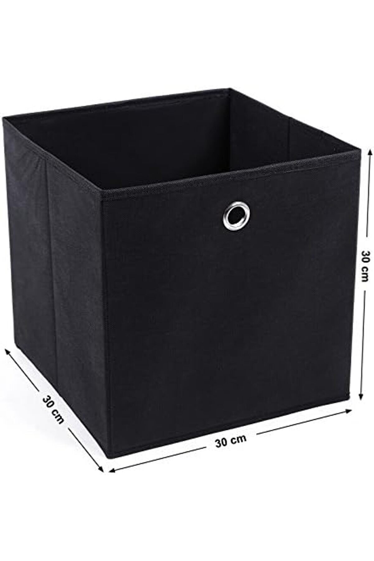 Svngsphereshop Rfb02H-3 Saklama Kutusu, 6 Adet, Katlanır Kutu, Parmak Deli̇kli̇, 30 X 30 X 30 Cm, Si̇ya