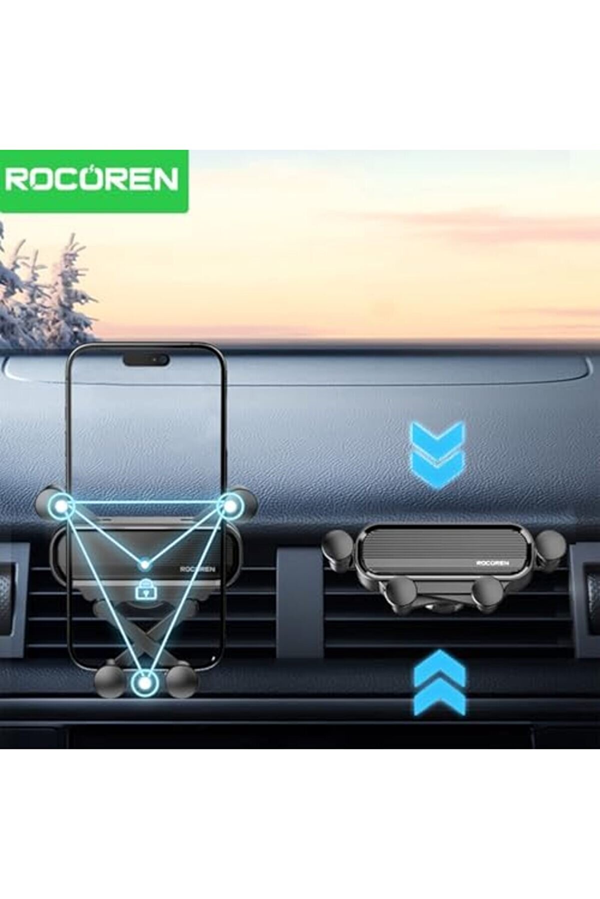 Havalandırma Kli̇psli̇ Araç İçi̇ Telefon Tutucu 1014773