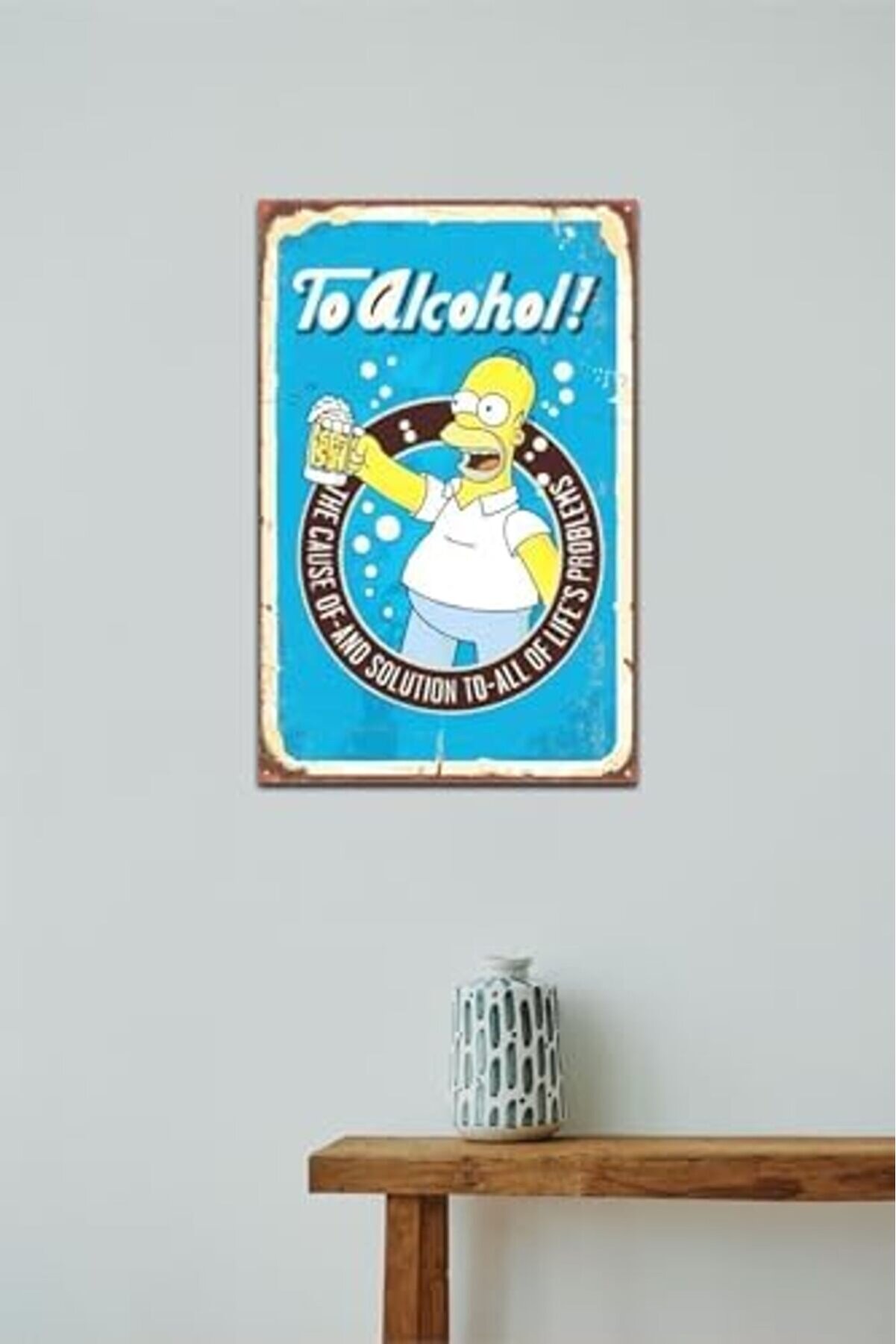 Kuşe Kağıt Duvar Posteri̇ Retro Drtr