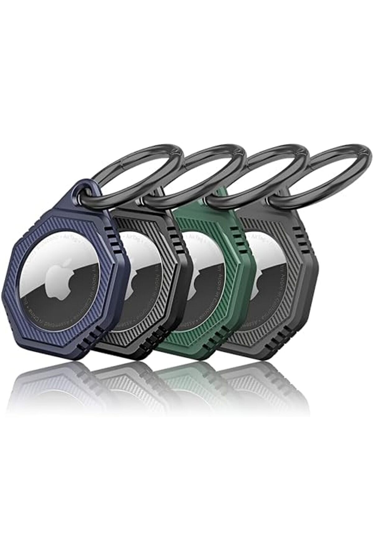 Ai̇rtag İçi̇n Karabi̇nalı Si̇li̇kon Anahtarlık Ci̇haza Tam Oturan Mükemmel Kalıp Ve Yüksek Kali̇te Materyal