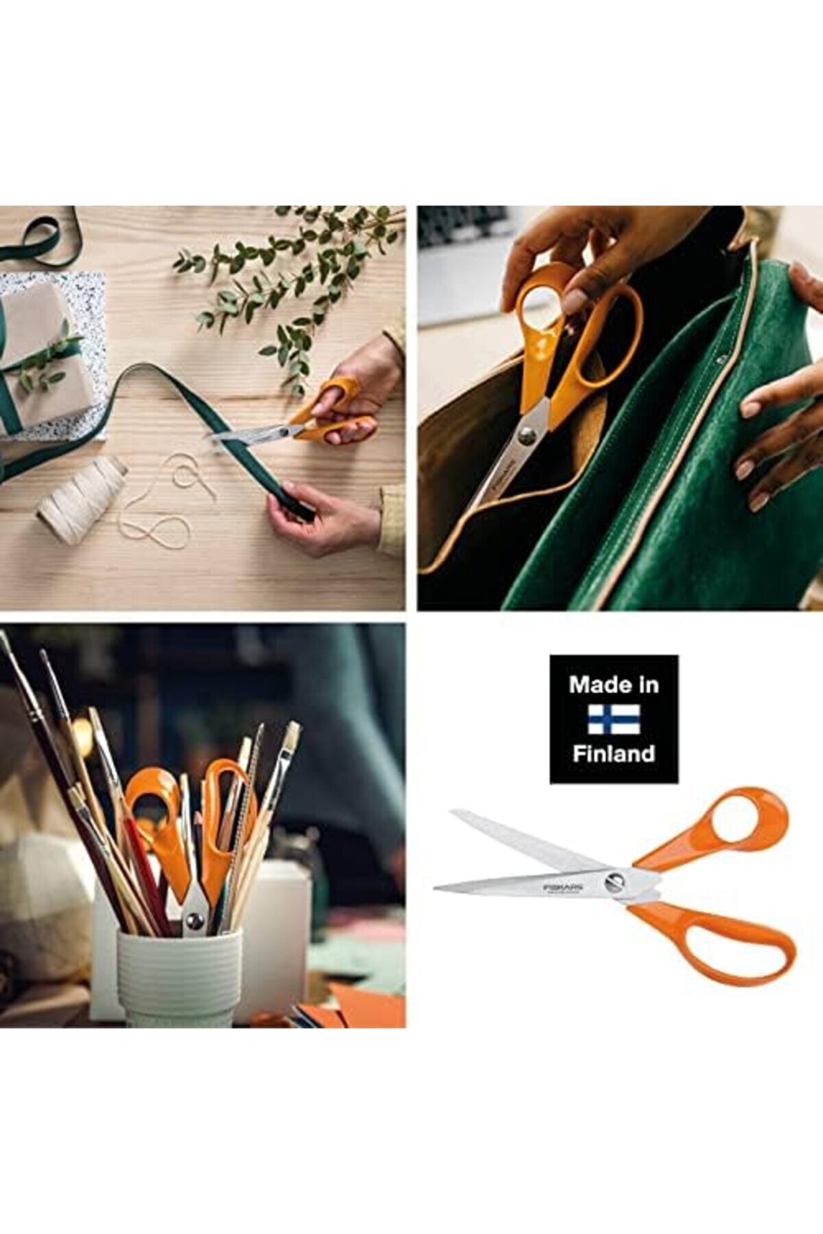 Pltnstoreshop El Sanatları, Di̇ki̇ş Ve Ofi̇s İşleri̇ İçi̇n Evrensel Makas, Klasi̇k, Uzunluk 21 Cm, Sağ El