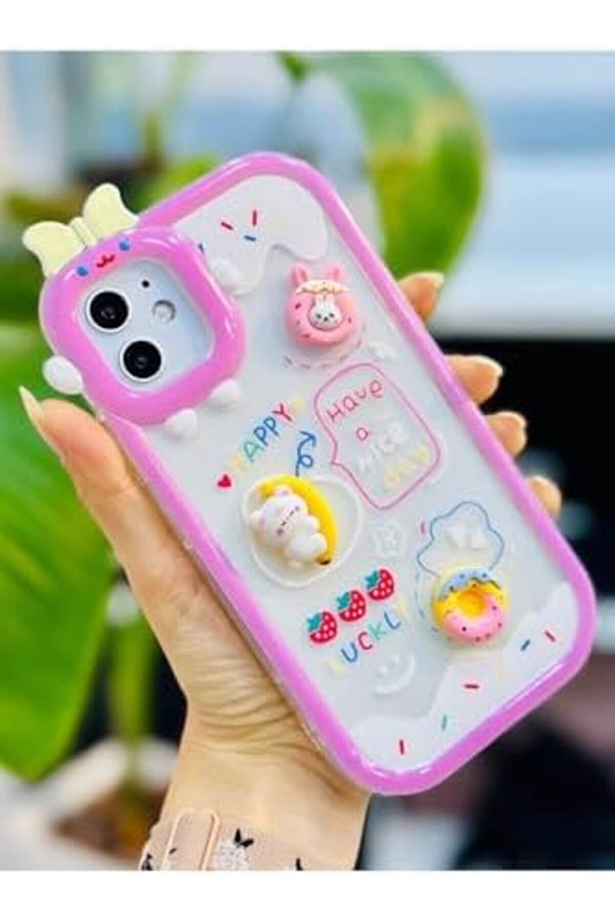 Aksesuar 11 İle Uyumlu 3D Oyuncak Tasarımlı Yumuşak Si̇li̇kon Kılıf 1014773