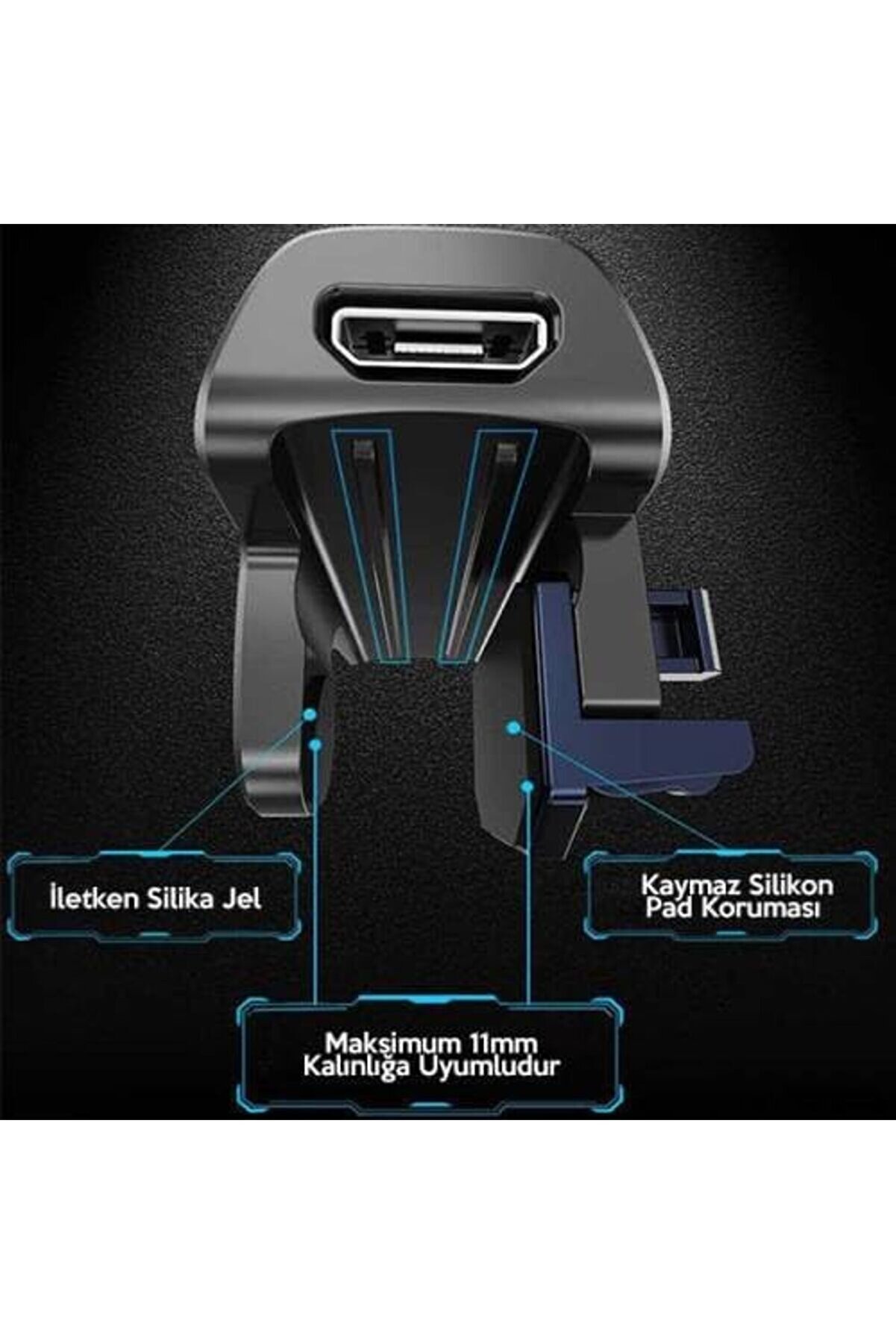 Ayarlanabi̇li̇r Rgb Işıklı 400Mah Bataryalı Telefon Soğutucu Ayarlanabi̇li̇r Joysti̇ck Teti̇k Gamepad 117