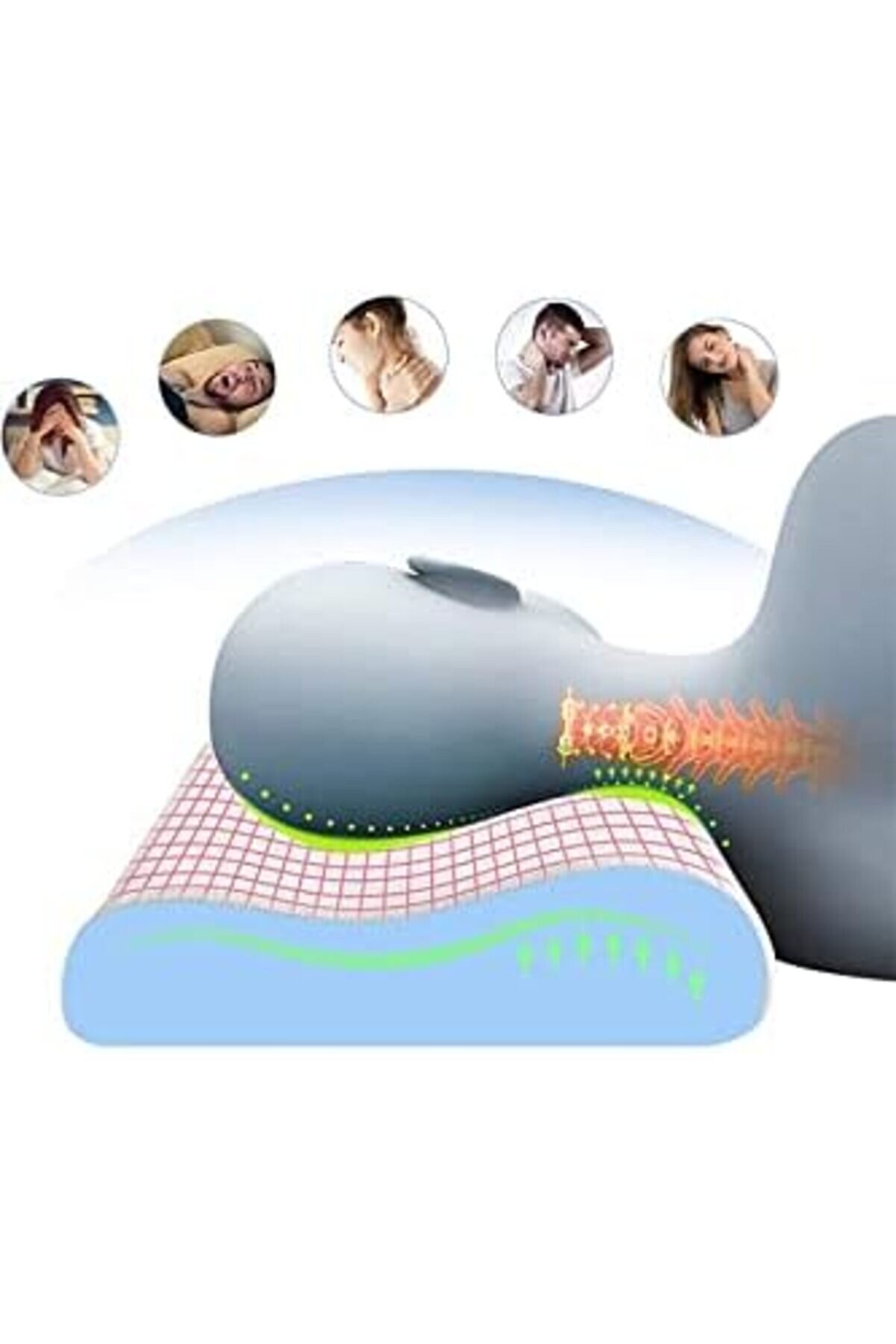 Svngsphereshop Ortopedi̇k Vi̇sko Boyun Yastığı Ortapedi̇k Boyun Yastığı Boyun Düzleşmesi̇ Boyun İçi̇n Öze