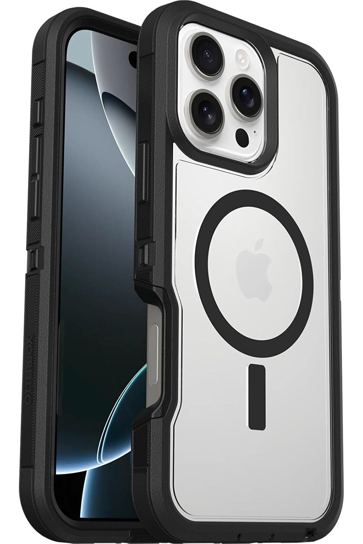 STOREMAX Series XT Kılıf, 16 Pro Max Uyumlu, Darbeye Karşı Kılıf, Şeffaf/Siyah 1014773