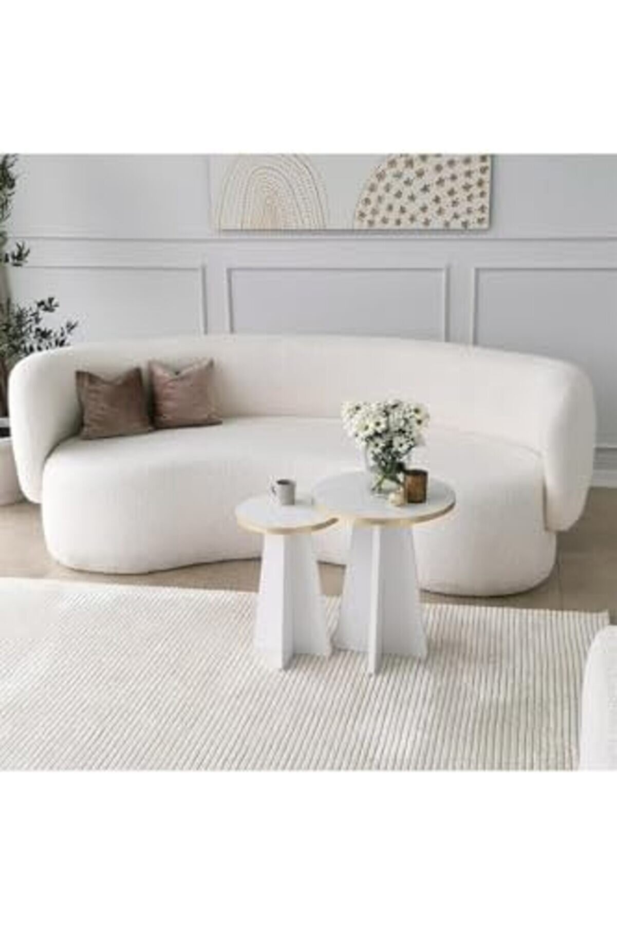 Mushroom 2 Li̇ Sehpa /Beyaz 1014773