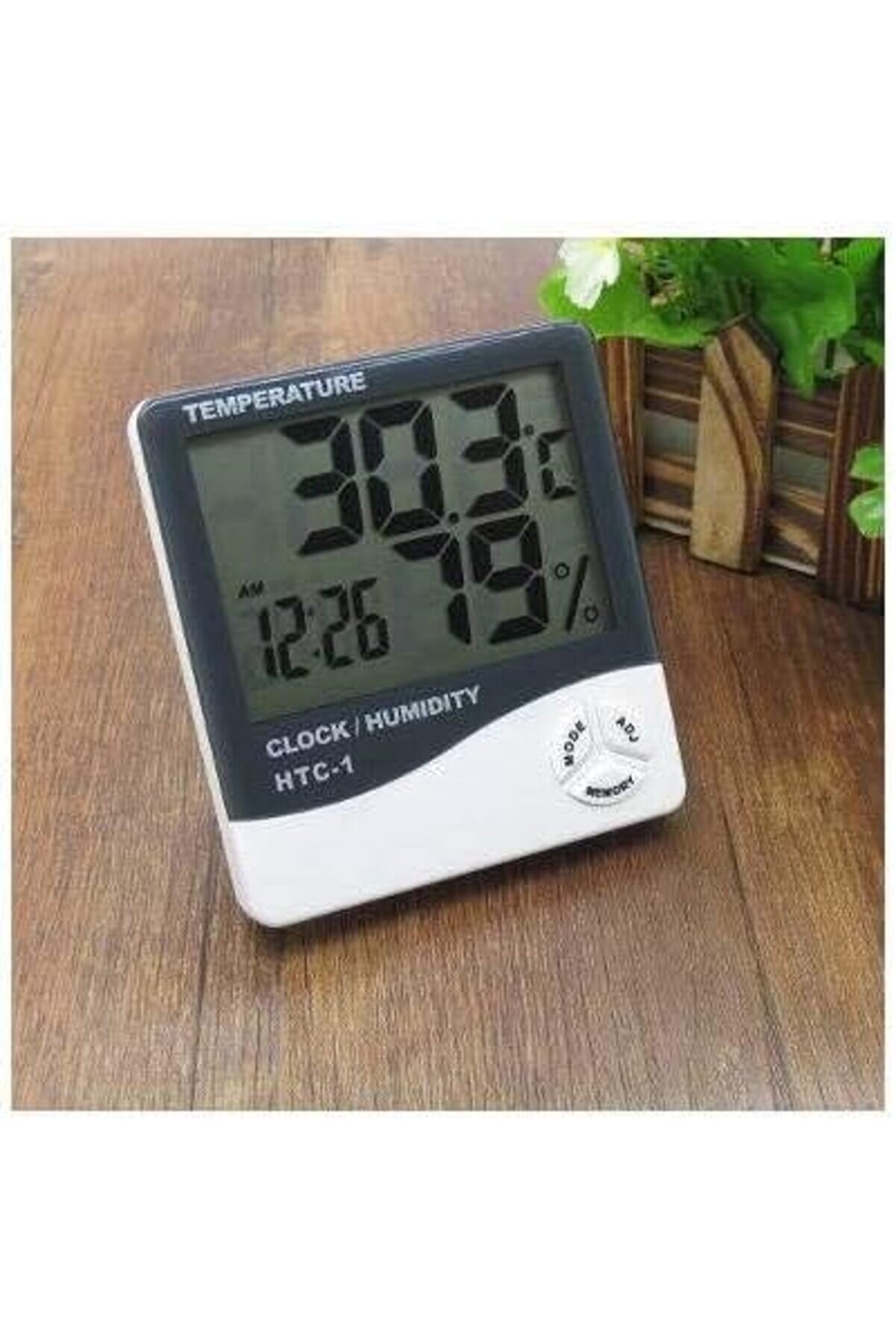 Duvara Asılabi̇len Saatli̇ Ve Nem Ölçer Termometre Hi̇grometre 1014773