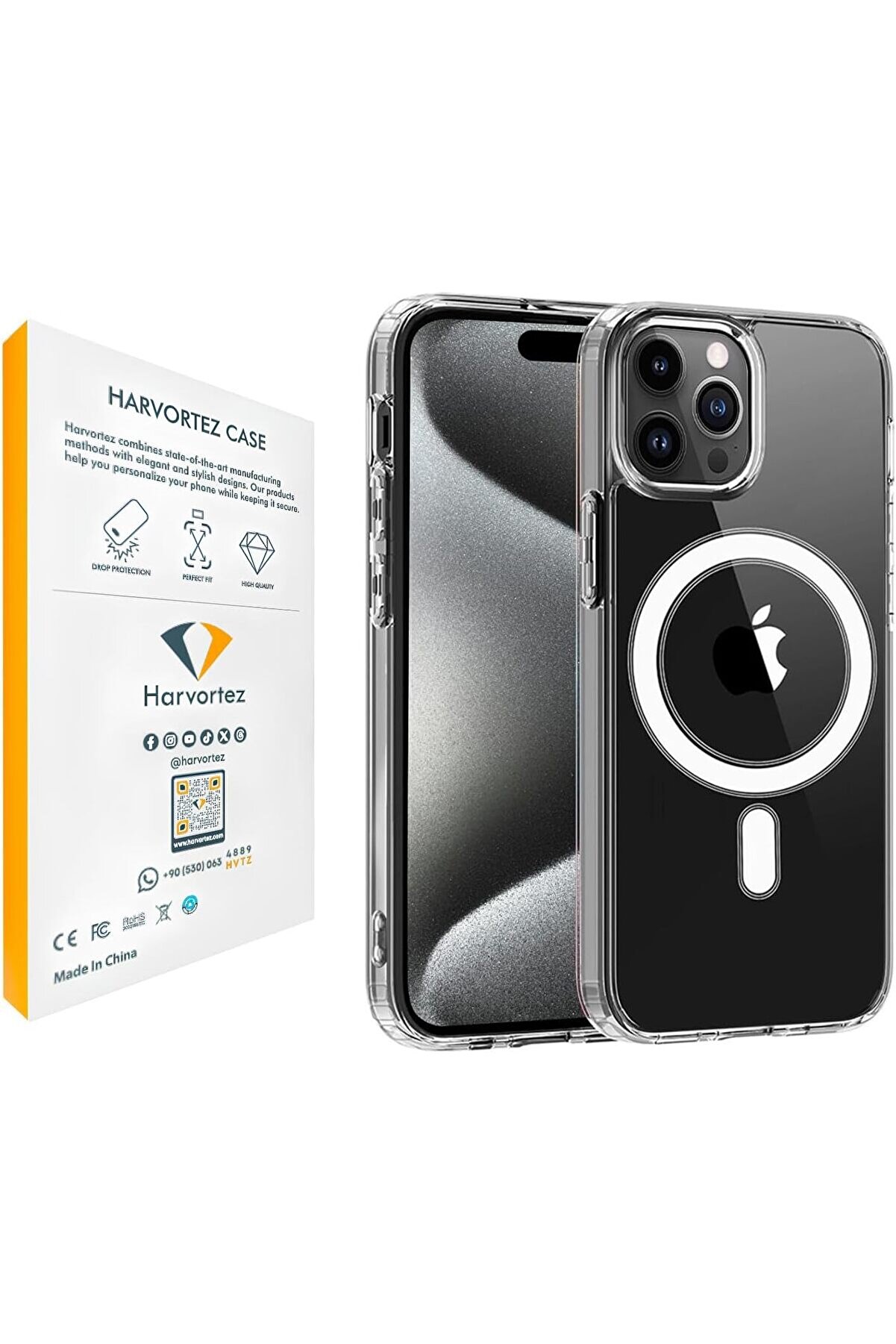 STOREMAX 16 Pro, ile Uyumlu ŞEFFAF Güçlü Manyetik Kılıf, Ultra Berrak, PC Çevre Dostu Malzeme, Logo Görünür K