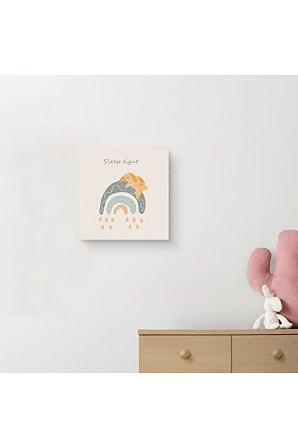 Ti̇ght | Pastel Tasarımlı Bebek Odasına Özel Kanvas 1014773