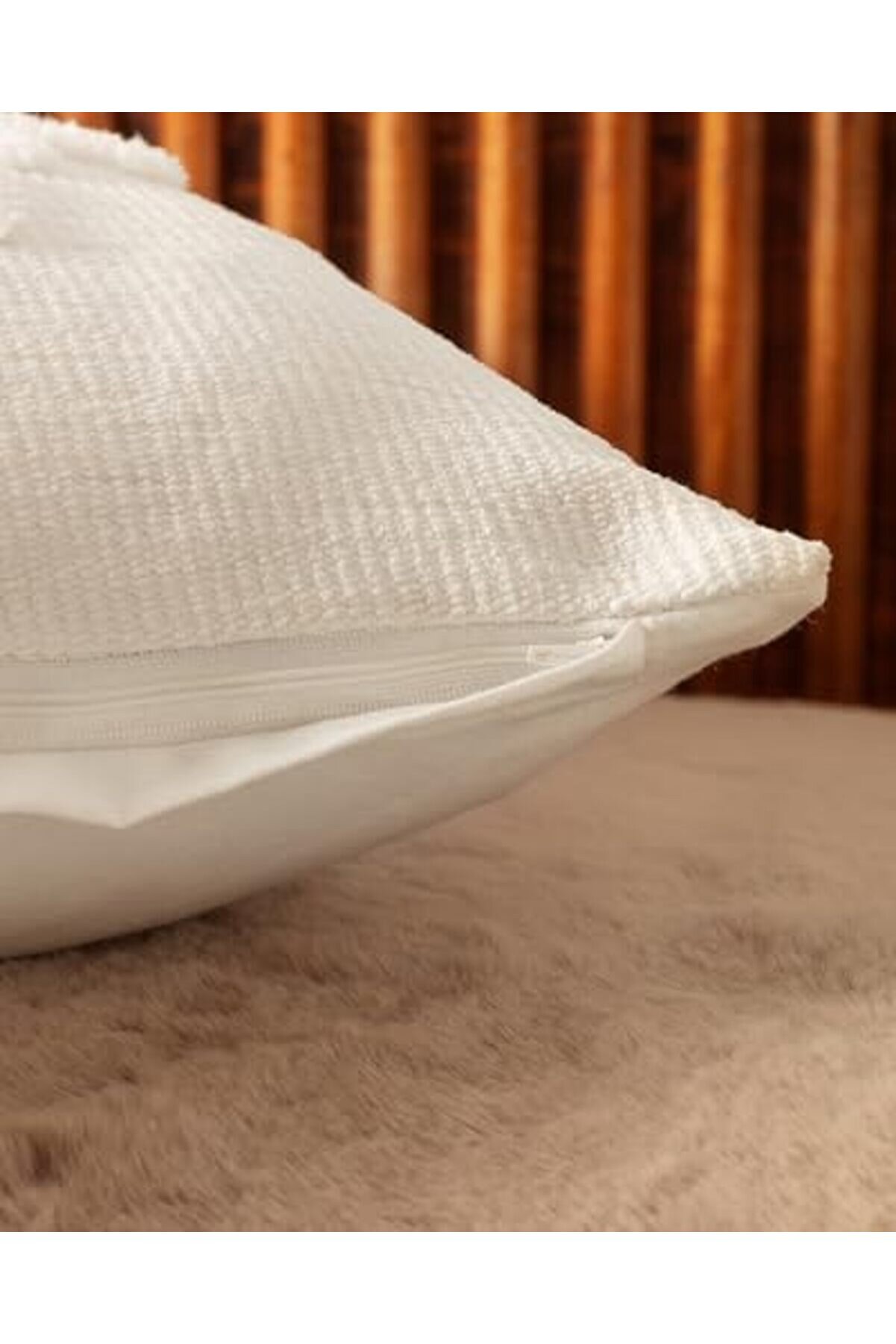 Coco Ri̇quewi̇hr Kırlent Kılıfı - Beyaz - 45X45 Cm 1014773