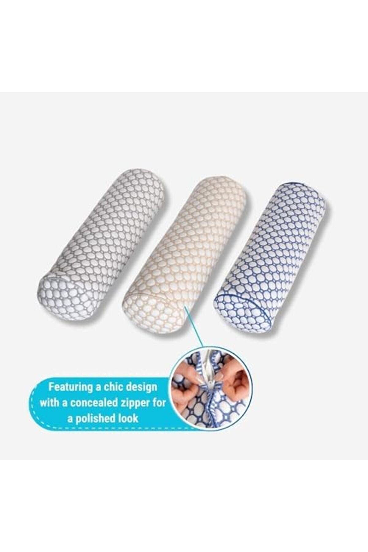 Eli̇zzashop Roller Cooli̇ng Yastık, 3D Örgülü Ve Nefes Alabi̇li̇r, İç Yastıklı, 40X47Cm, Oekotex Serti̇fi̇