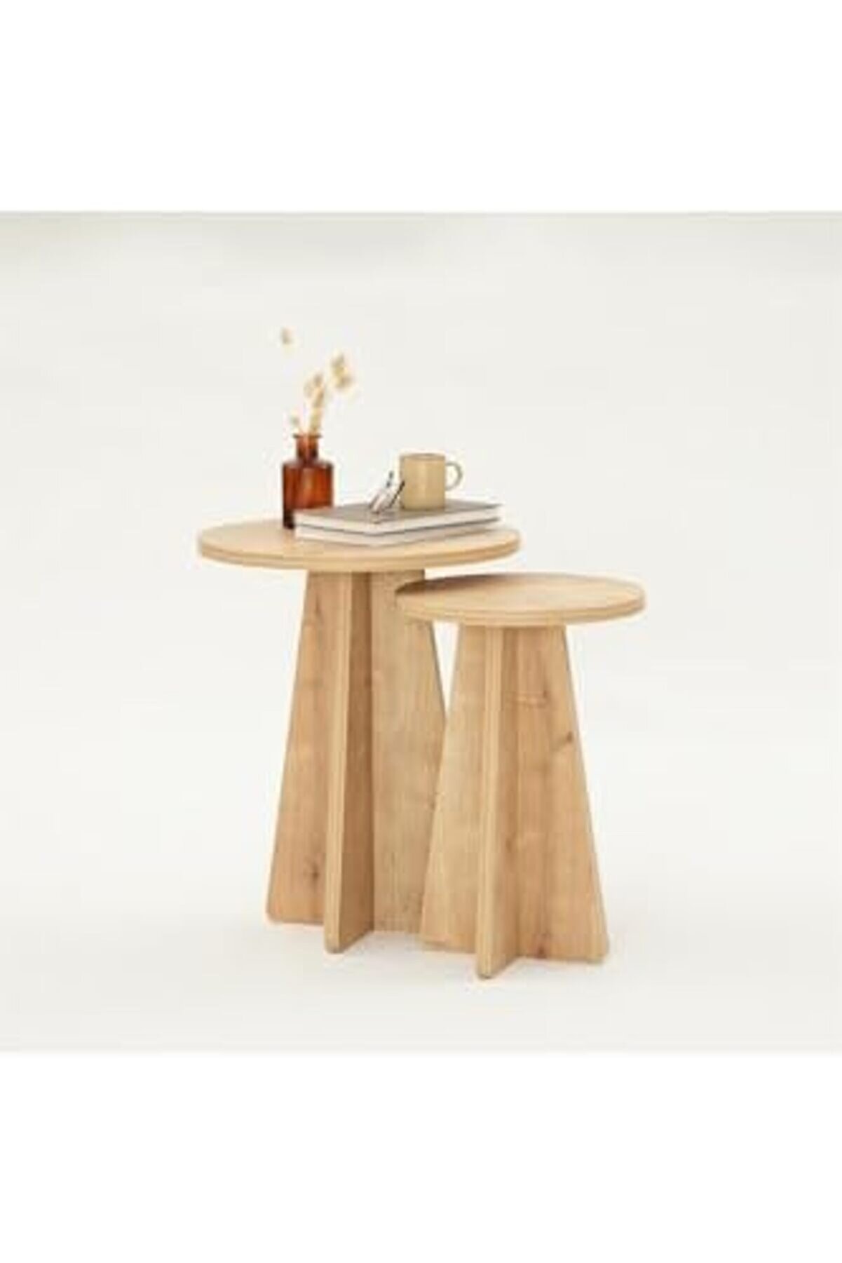 Mushroom 2 Li̇ Sehpa/Safi̇r Meşe 1014773