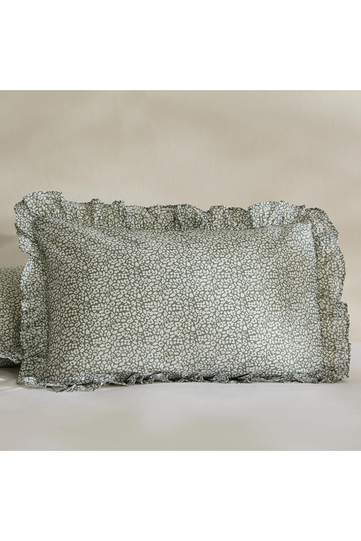 STOREMAX Fırfırlı 2'li Yastık Kılıfı Yeşil 1014773